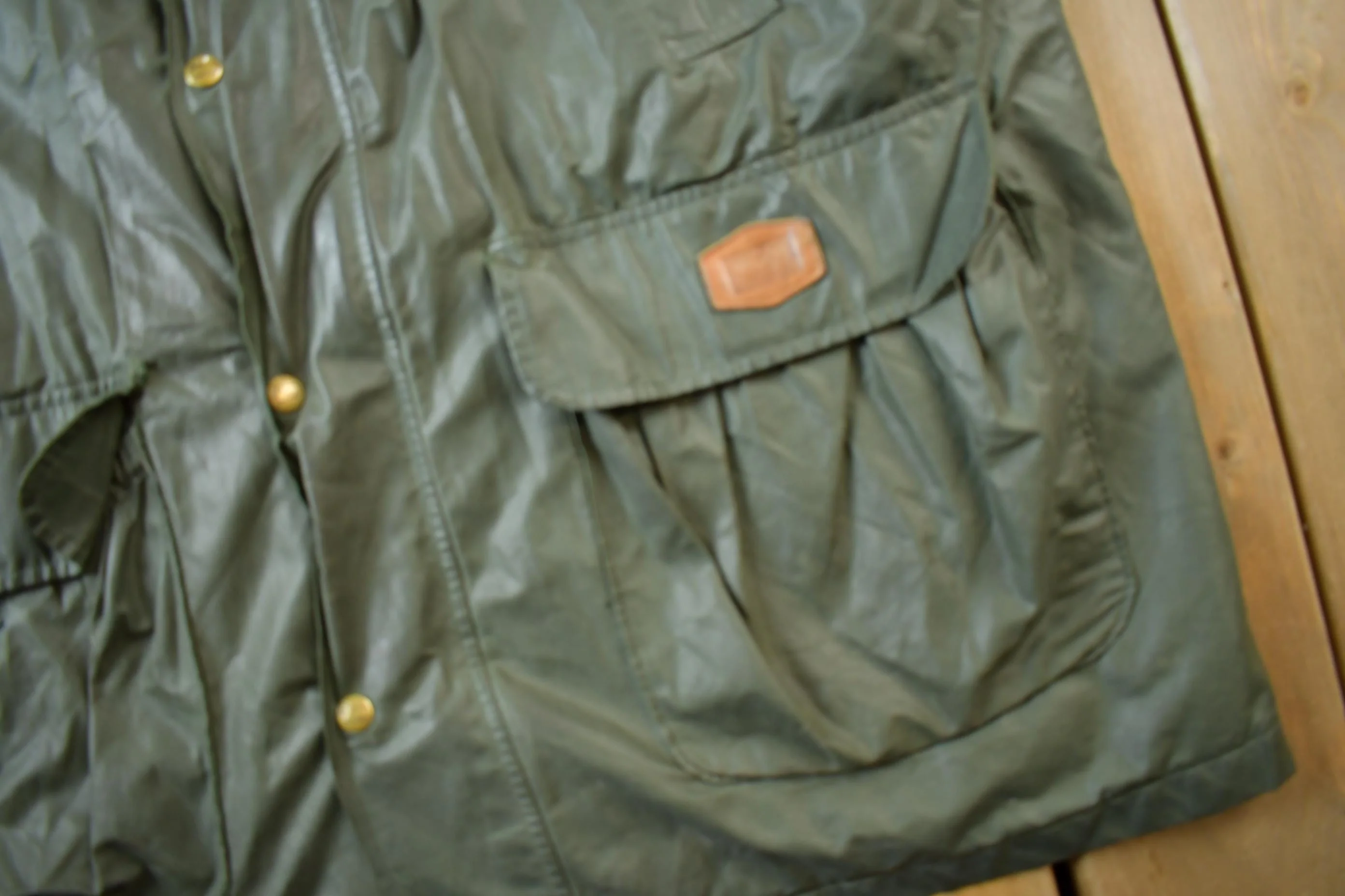 Vintage 1990s Woolrich Wool Lined Nylon Jacket Made In USA Men's XL - Image 4