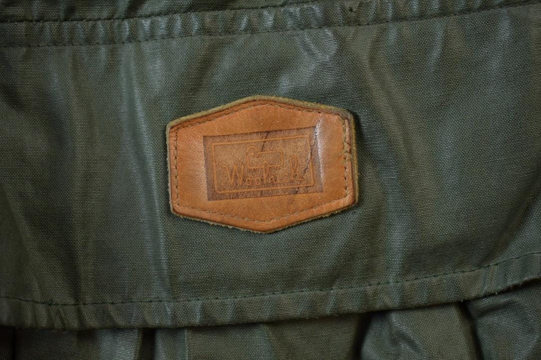 Vintage 1990s Woolrich Wool Lined Nylon Jacket Made In USA Men's XL - Image 5
