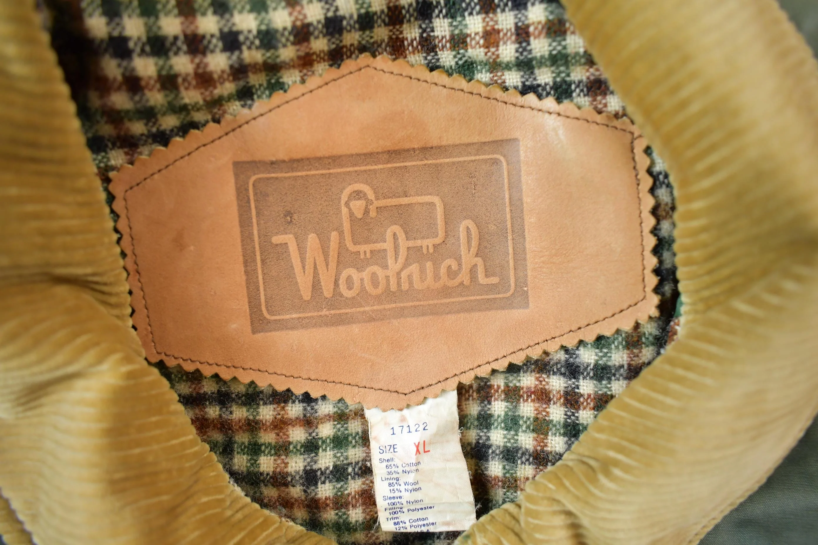 Vintage 1990s Woolrich Wool Lined Nylon Jacket Made In USA Men's XL - Image 9