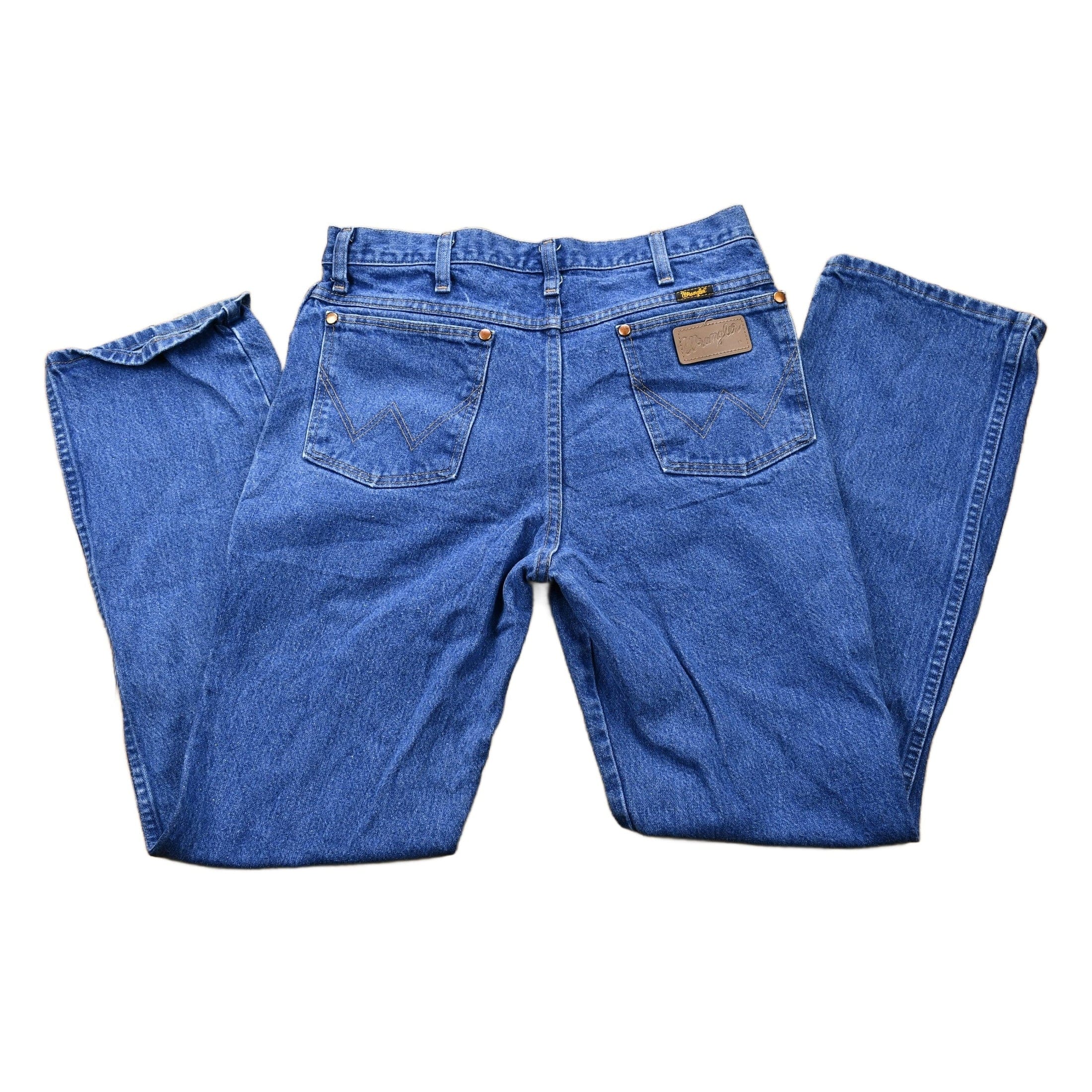 Vintage 1990s Wrangler Mid-Wash Bootcut Denim Jeans Men's 30 - Image 2