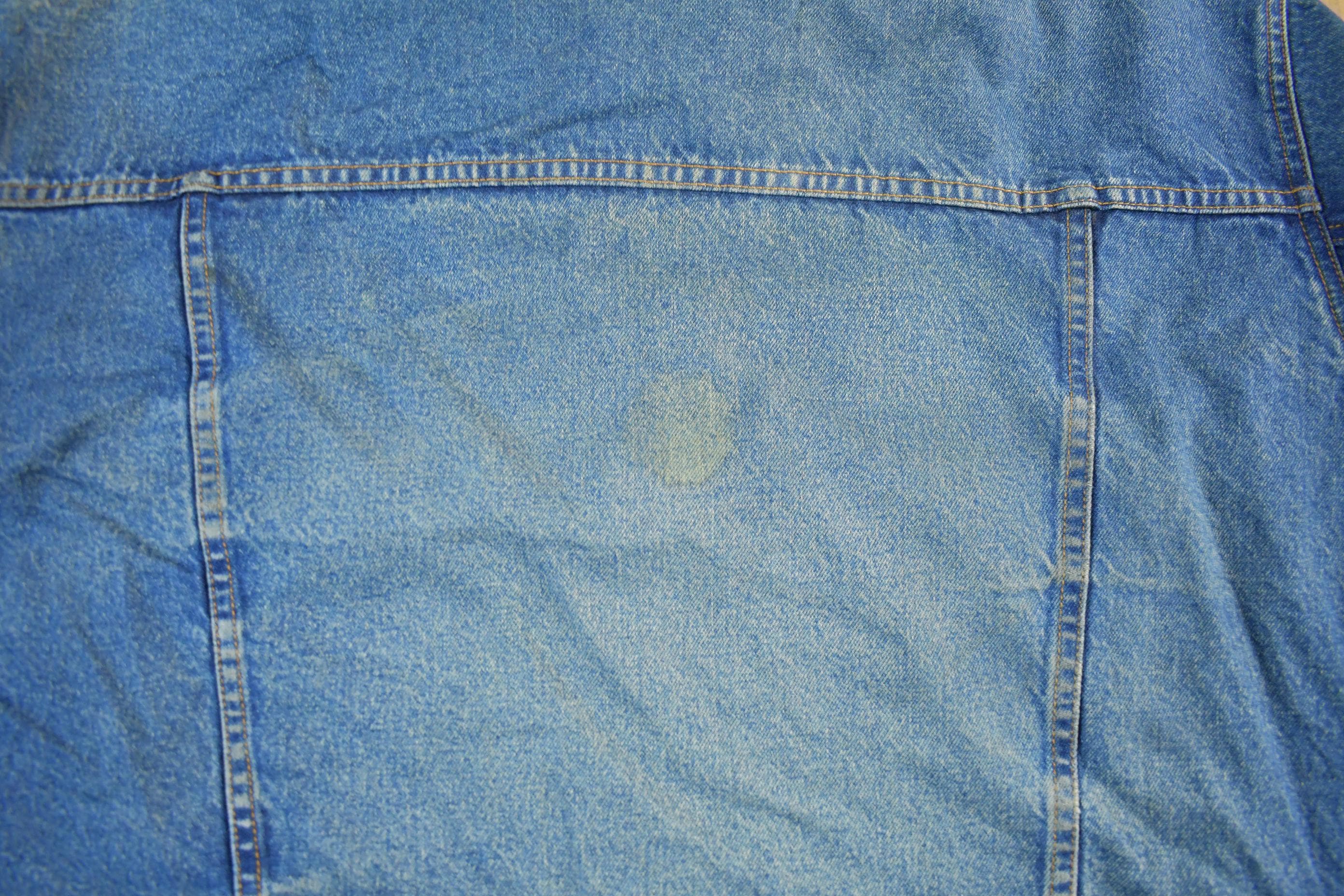 Vintage 1990s Wrangler Rugged Wear Denim Jean Trucker Jacket Men's 2XL - Image 5