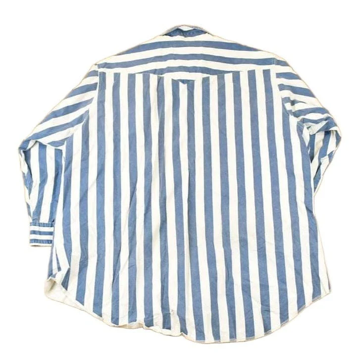Vintage 1990s Wrangler X Long Tails Western Button Up Shirt Men's XXL - Image 2