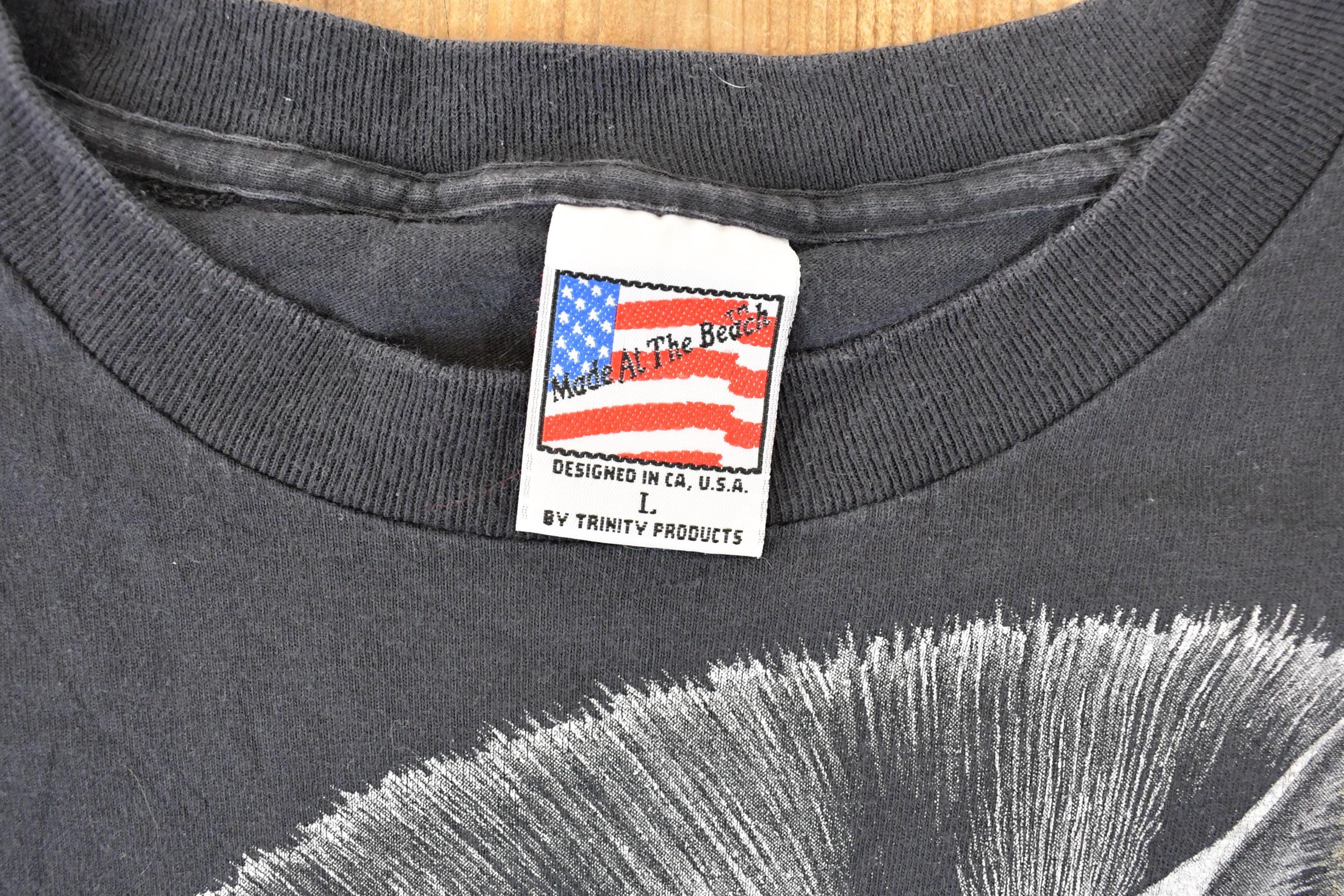 Vintage 1990s Zebra Portrait Souvenir Sahara T-Shirt Men's L - Image 5