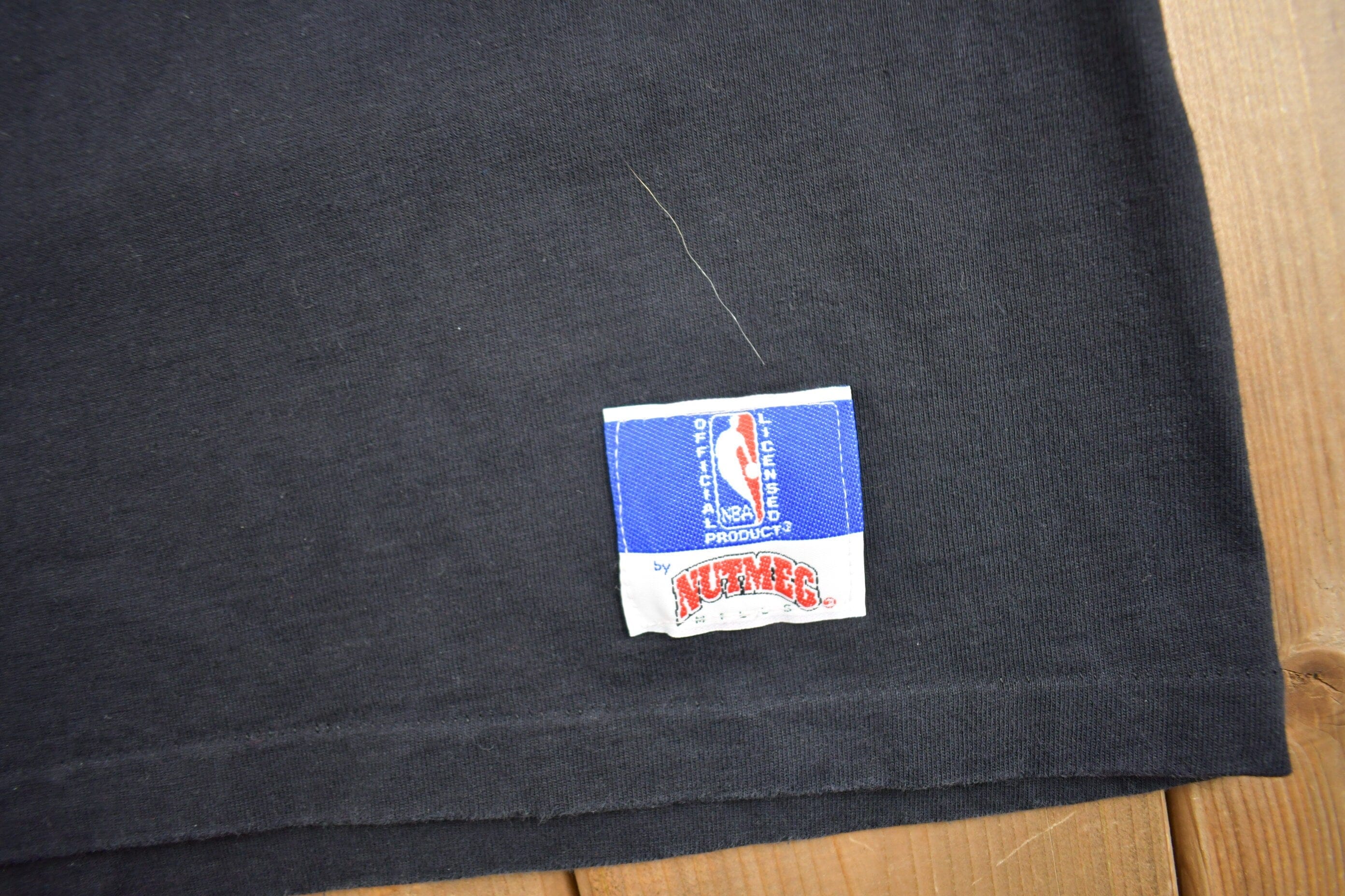 Vintage 1991 Chicago Bulls NBA Embroidered T Shirt Single Stitch Men's Large - Image 5