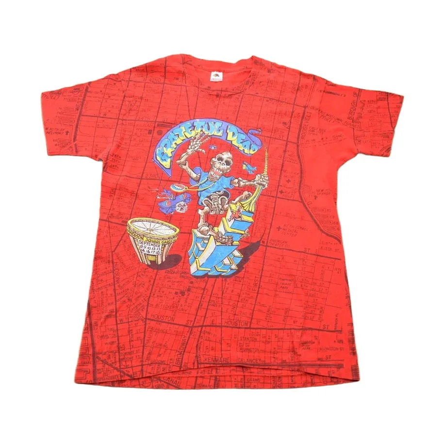 Vintage 1991 Grateful Dead Madison Square Garden King Kong Parody All Over Print T-shirt Men's Large