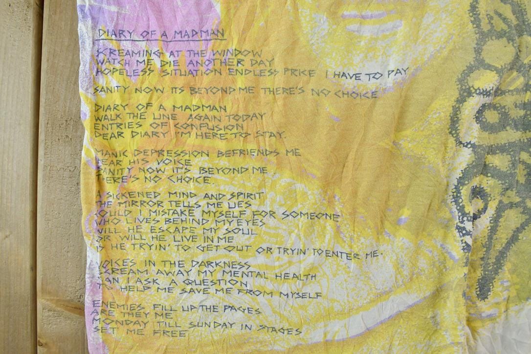 Vintage 1991 Ozzy Osbourne All Over Print Rare Band T-shirt Men's XL - Image 6