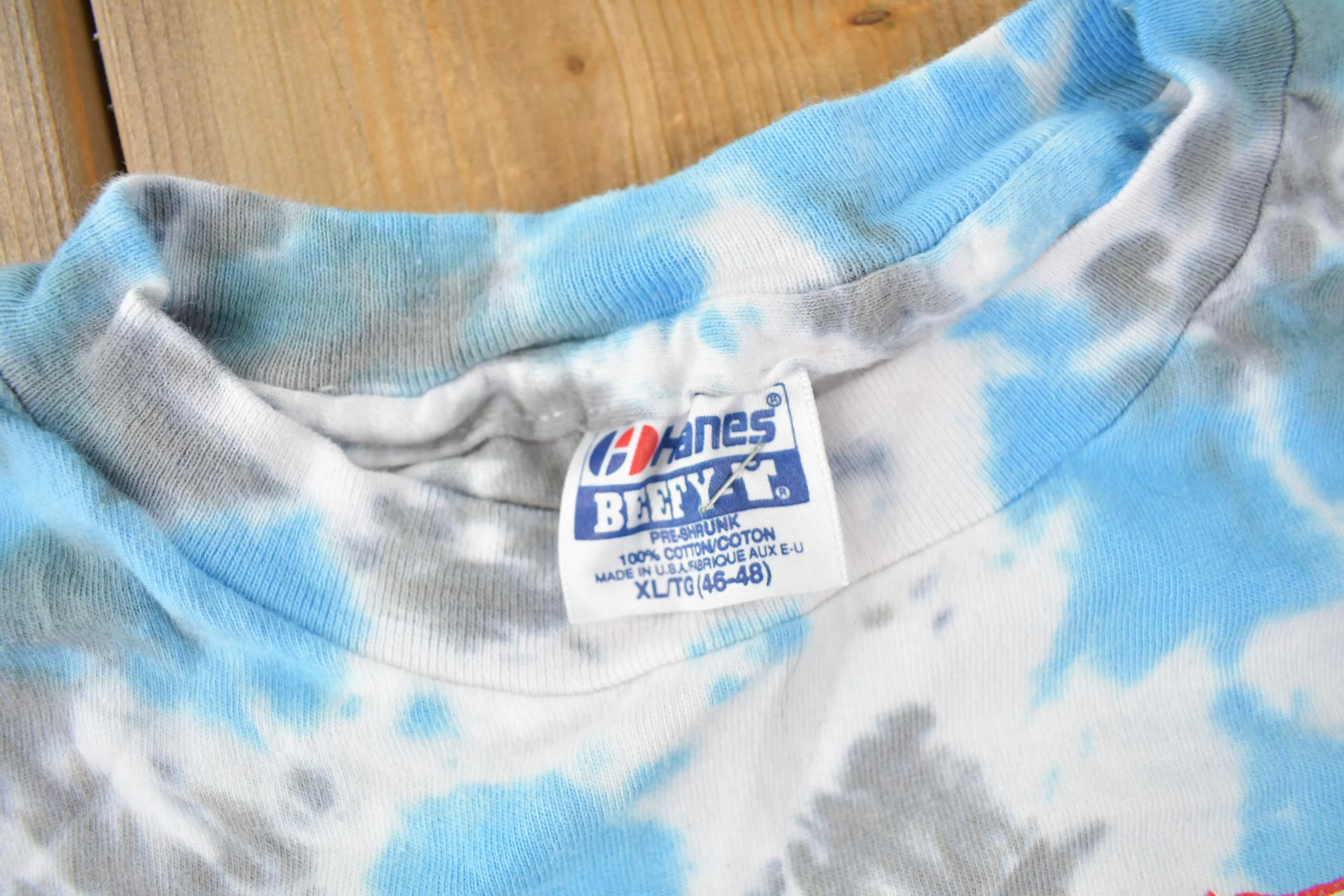 Vintage 1991 Rick Griffin Psychedelic Artwork Tie Dye Graphic T-Shirt Made In USA - Image 6