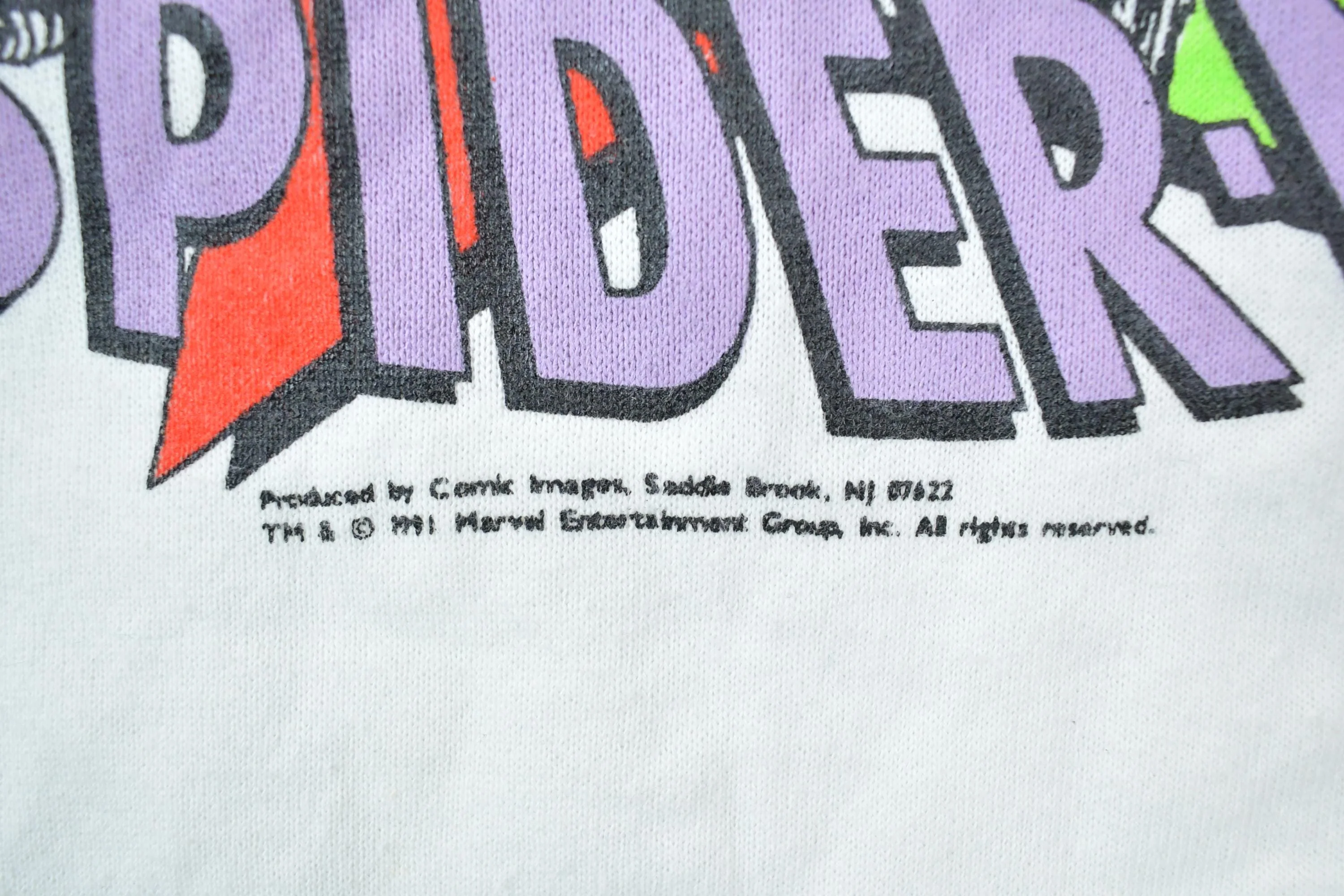 Vintage 1991 Spiderman Crewneck Men's XL - Image 6