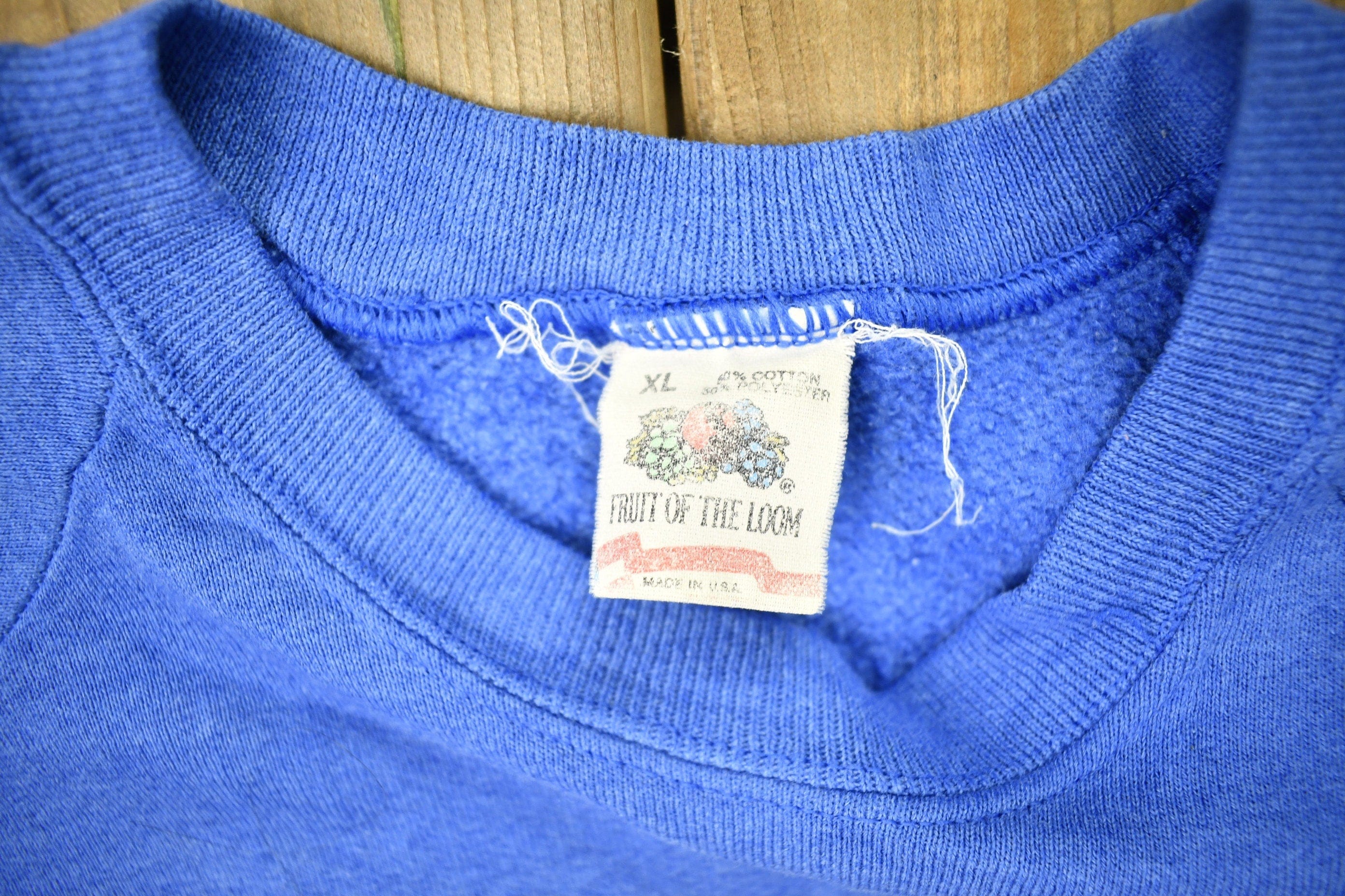 Vintage 1991 Wal-Mart USA Proud Raglan Crewneck Sweatshirt Men's Medium - Image 6