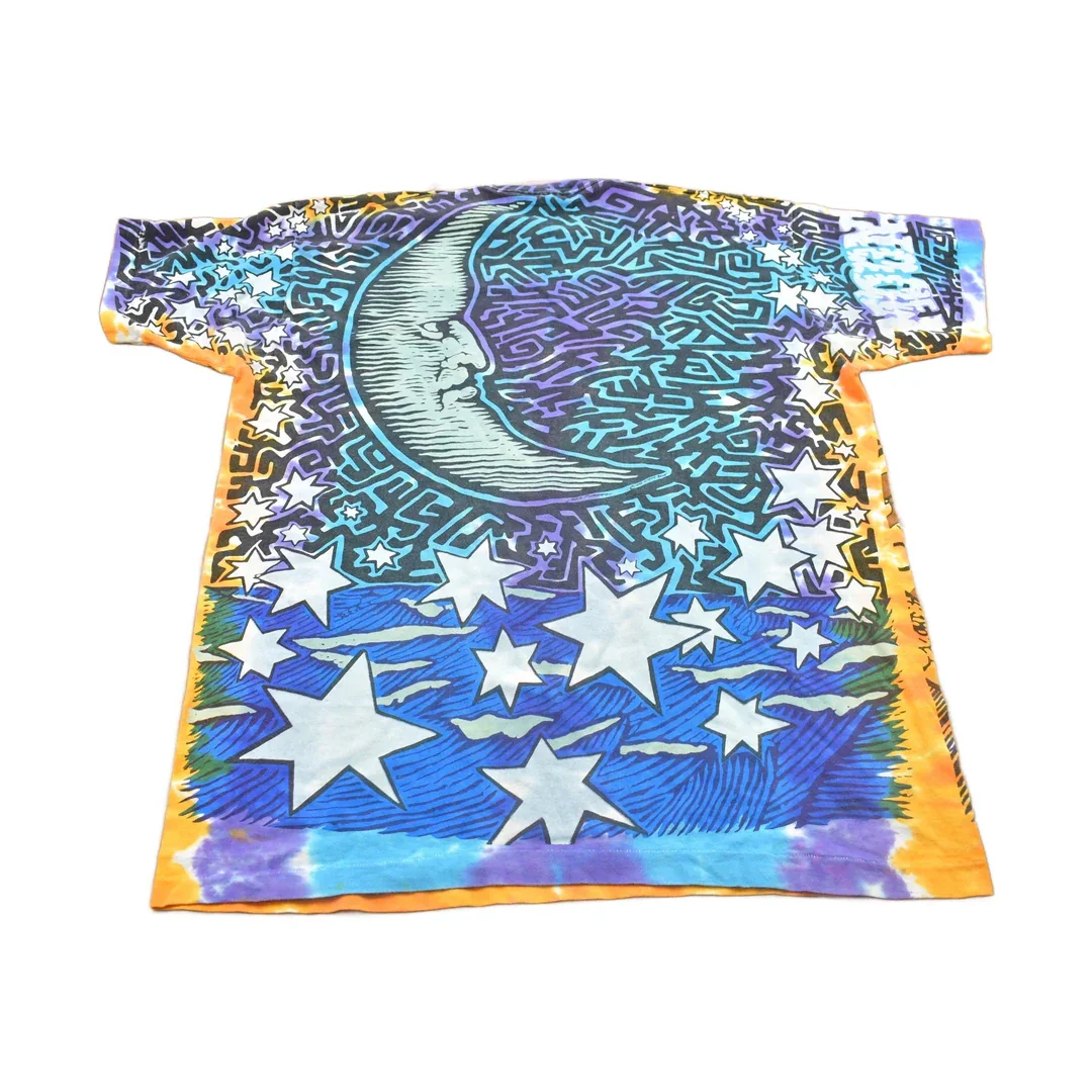 Vintage 1992 Astrology Sun and Moon All Over Print Graphic T Shirt - Image 2