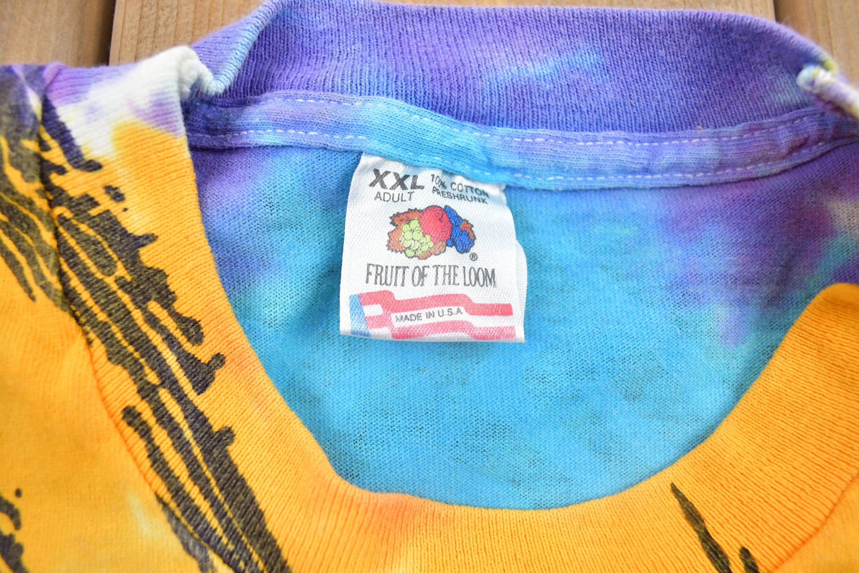Vintage 1992 Astrology Sun and Moon All Over Print Graphic T Shirt - Image 4