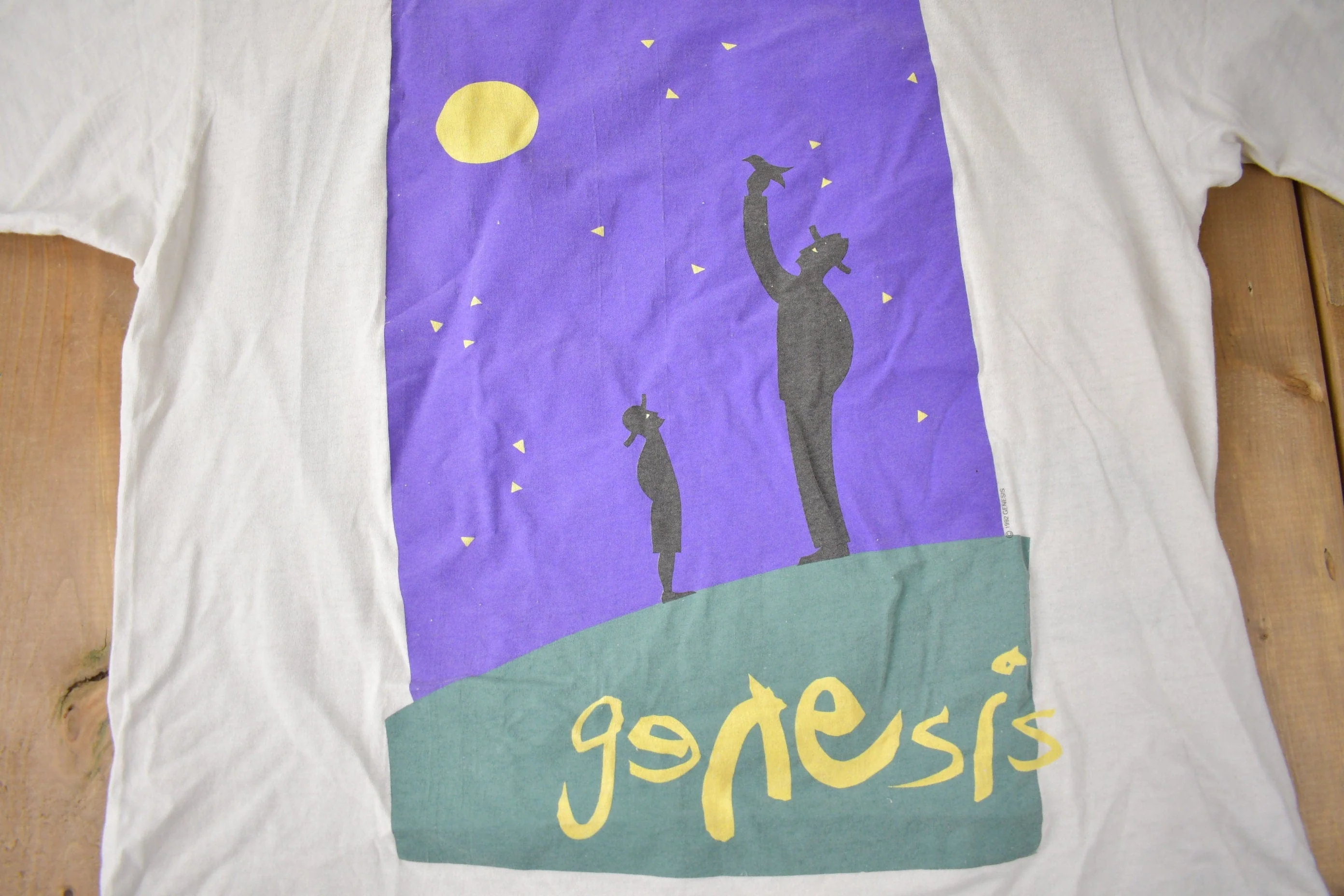 Vintage 1992 Genesis Tour Single Stitch Graphic Band Tee Made in USA Size XL - Image 3