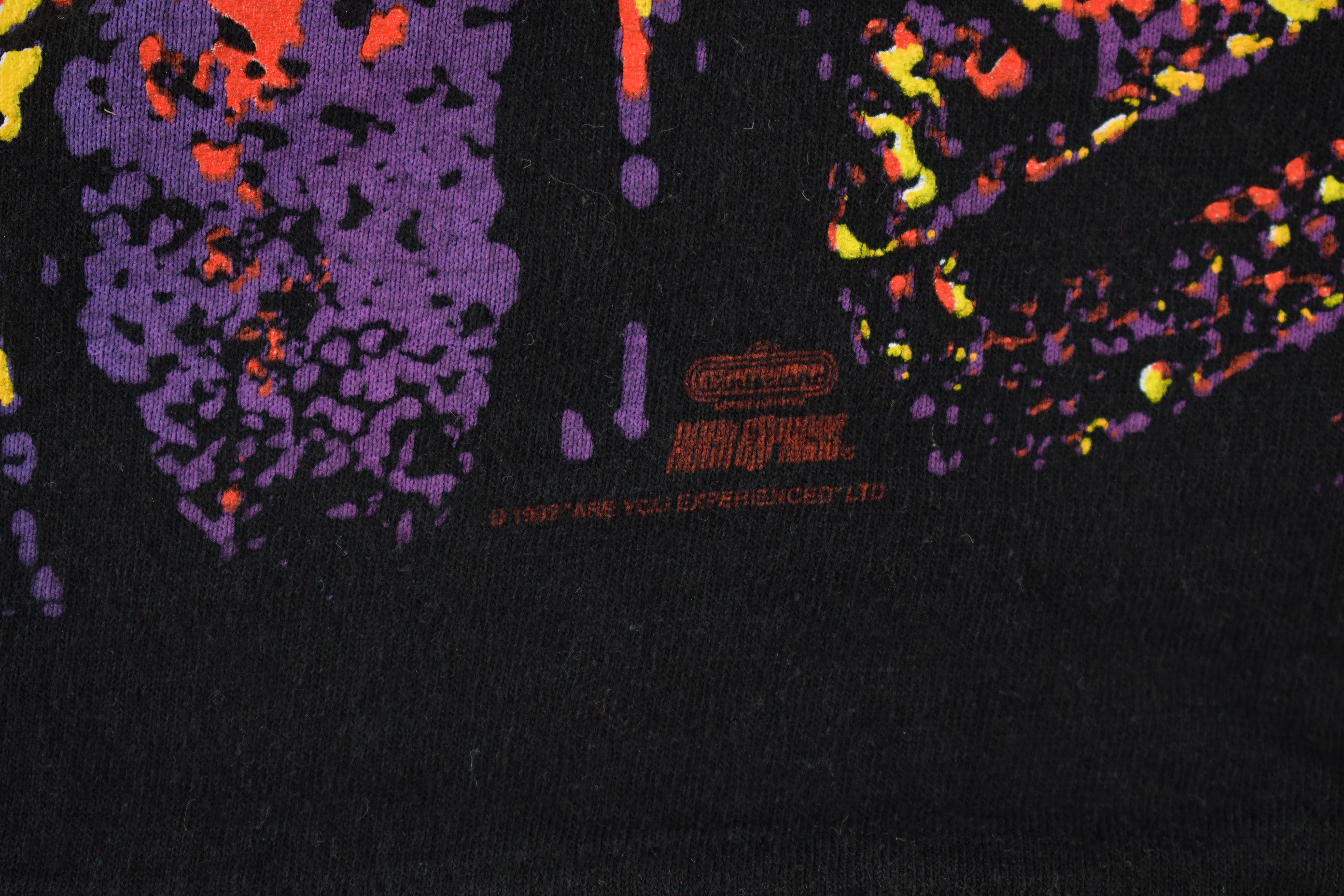 Vintage 1992 Jimi Hendrix Are You Experienced? All Over Print Single Stitch Band T-Shirt - Image 5
