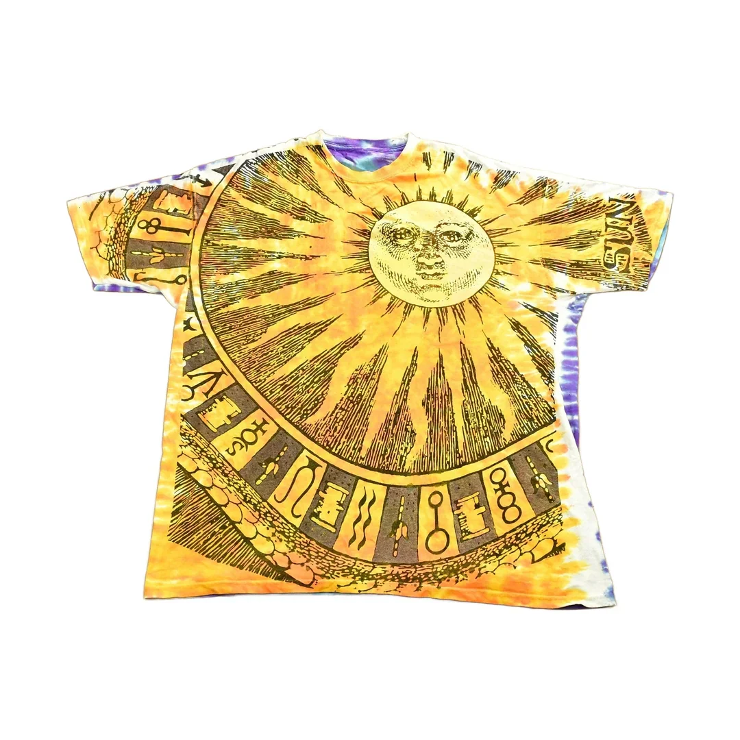 Vintage 1992 Liquid Blue Sun & Moon T Shirt