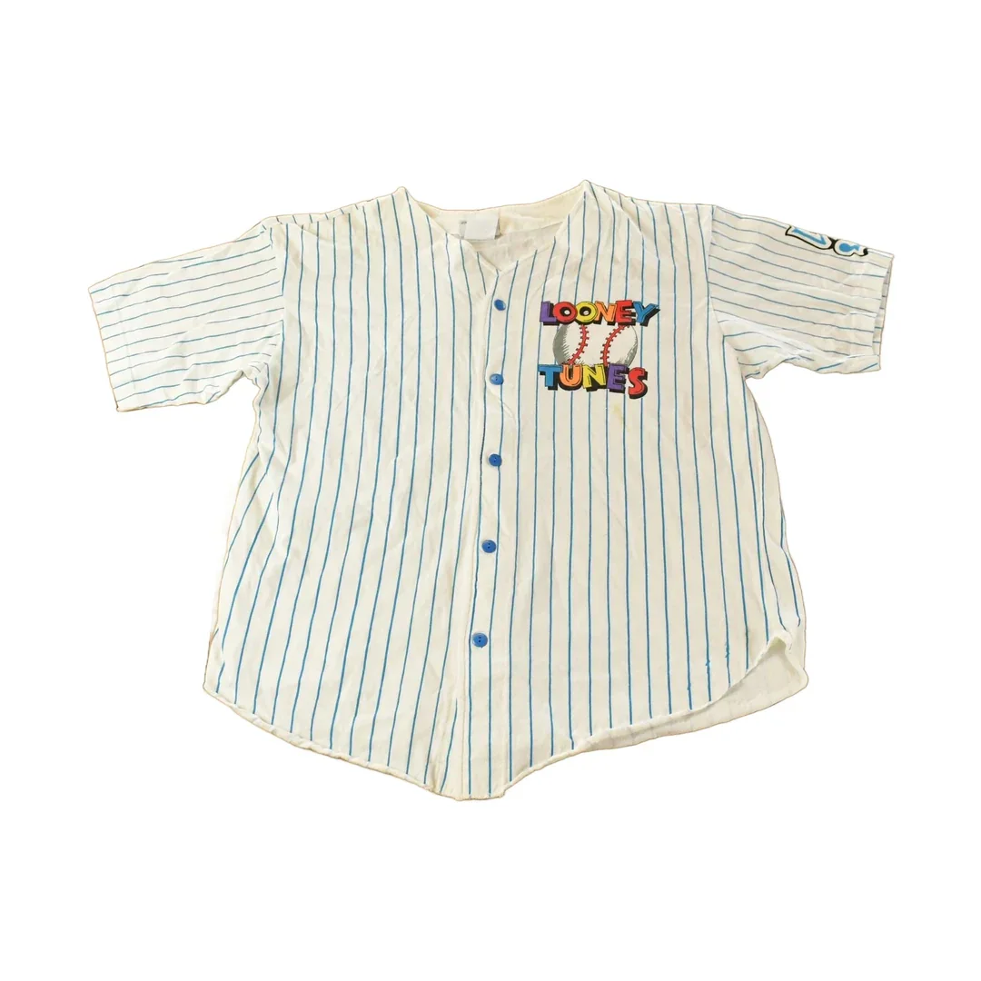 Vintage 1992 Looney Tunes Baseball Jersey Shirt Men's XL - Image 2