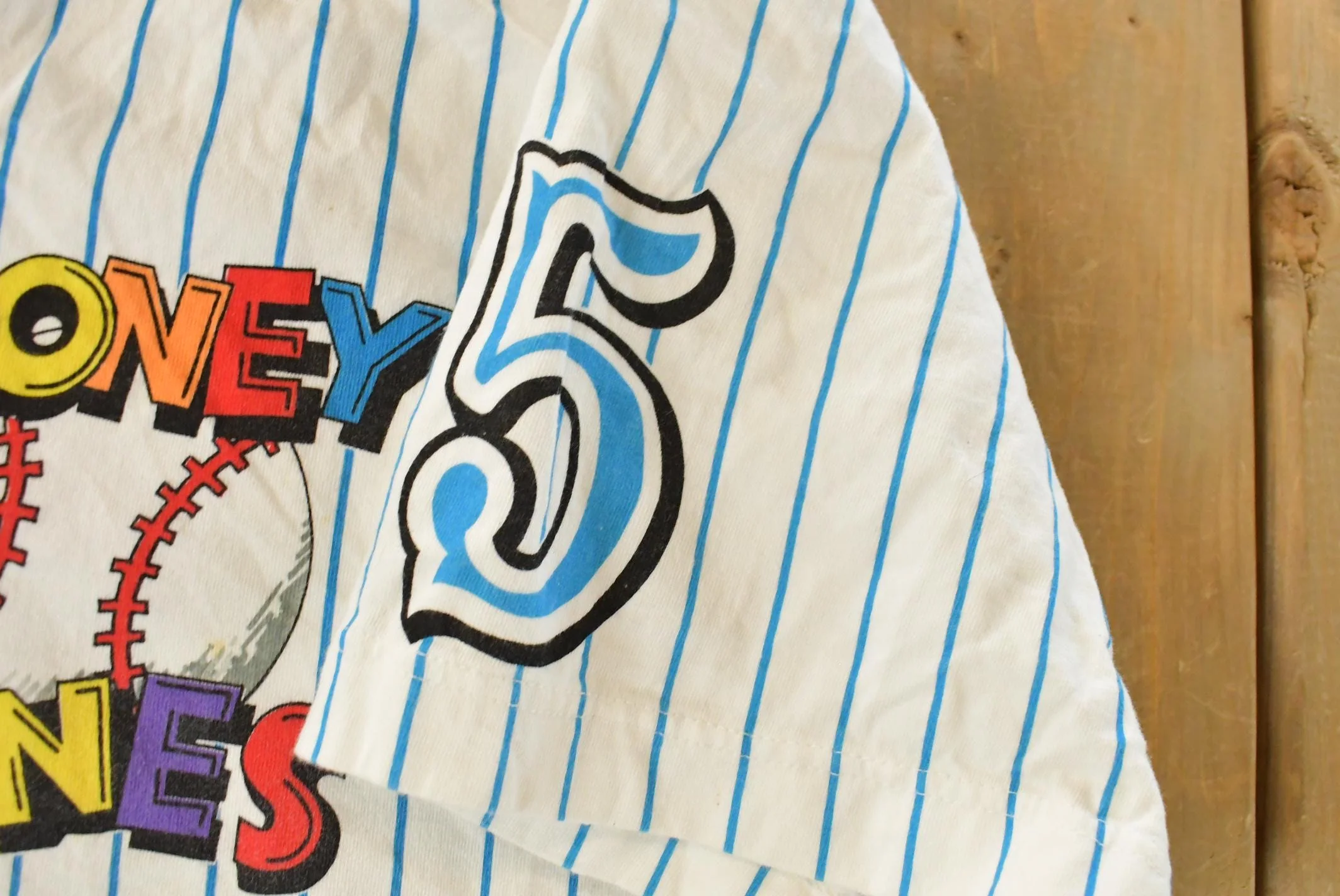 Vintage 1992 Looney Tunes Baseball Jersey Shirt Men's XL - Image 5
