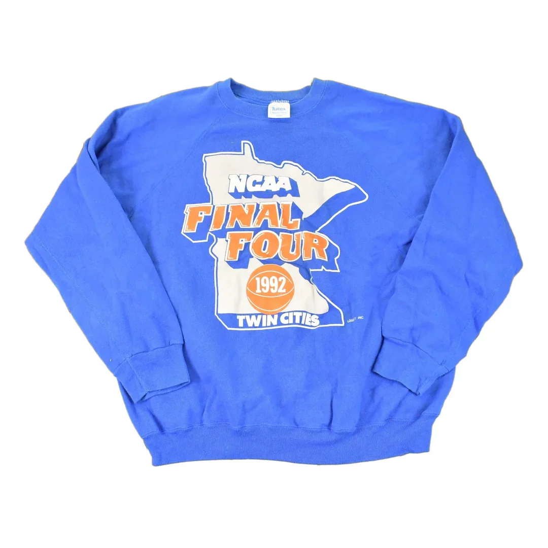 Vintage 1992 NCAA Final Four Basketball University Crewneck Sweater Mens L