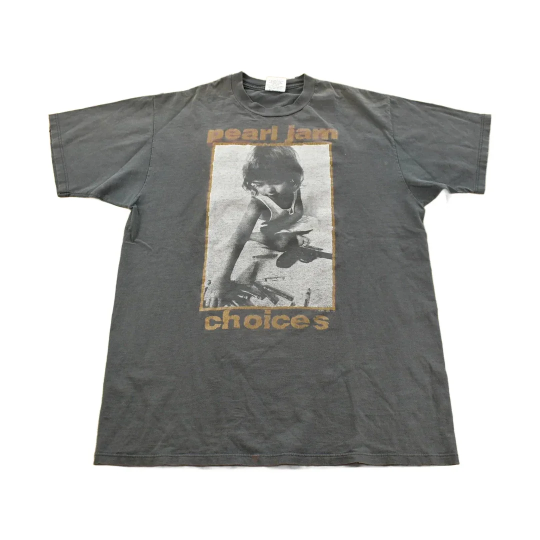 Vintage 1992 Pearl Jam Choices Band T-Shirt Men's XL