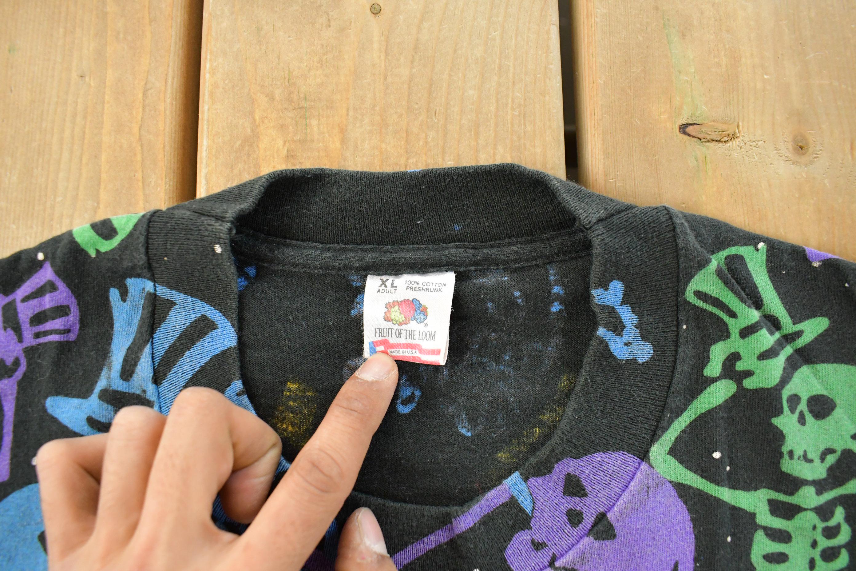 Vintage 1992 The Grateful Dead Dead Spaces All Over Print Graphic T-Shirt Men's XL - Image 6