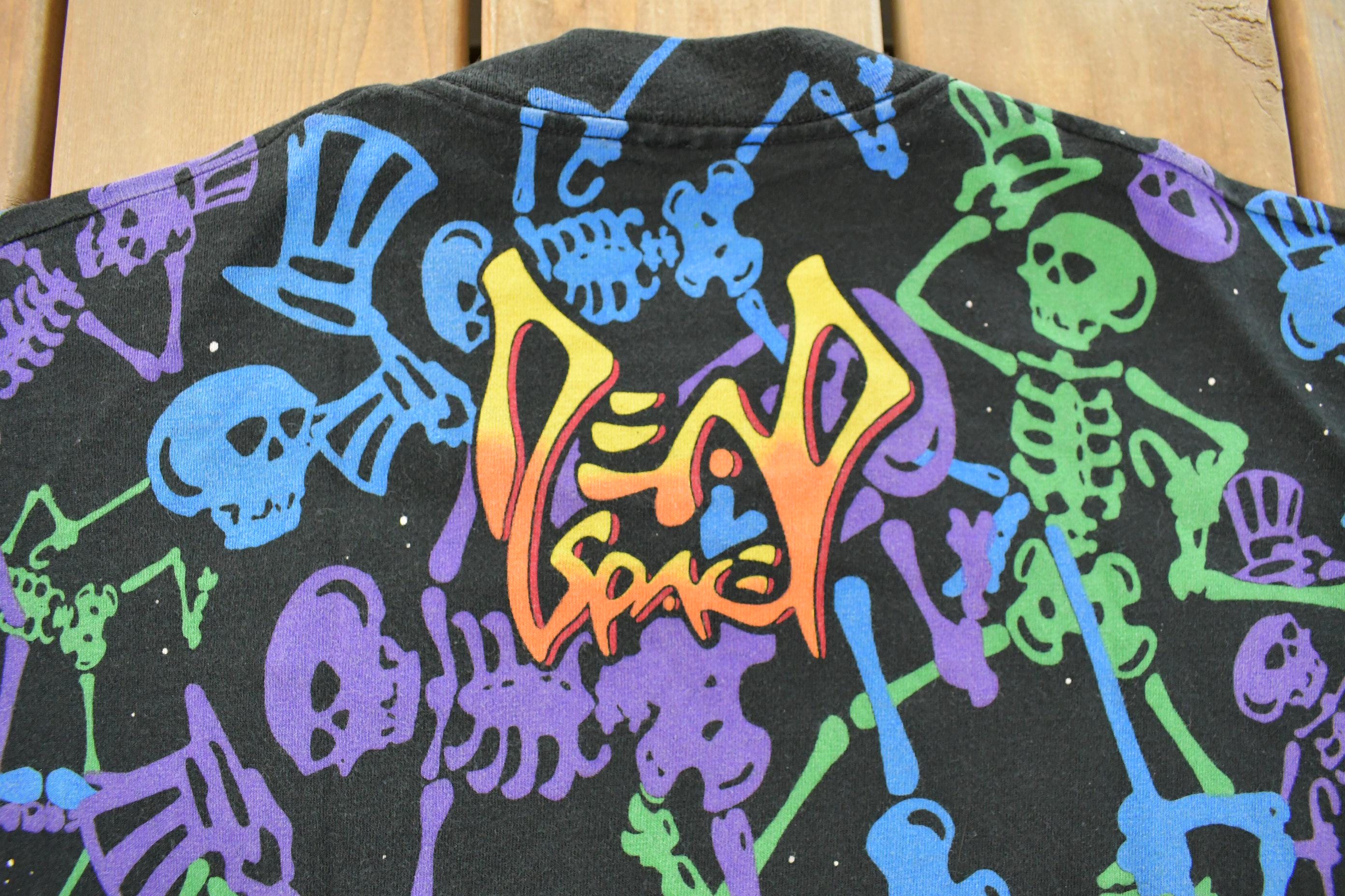 Vintage 1992 The Grateful Dead Dead Spaces All Over Print Graphic T-Shirt Men's XL - Image 8