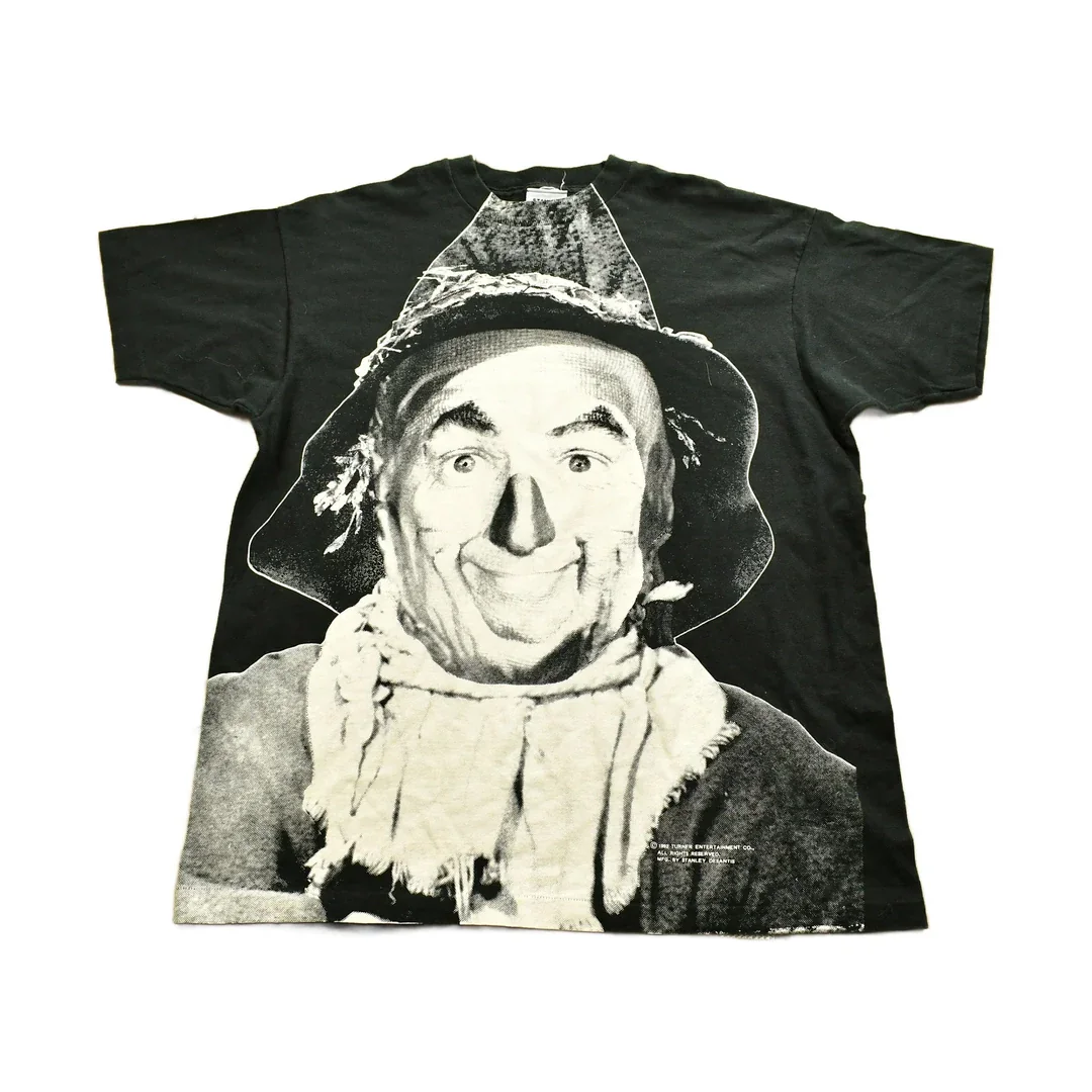 Vintage 1992 The Wizard Of Oz Stanley Desantis Scarecrow All Over Print T-shirt