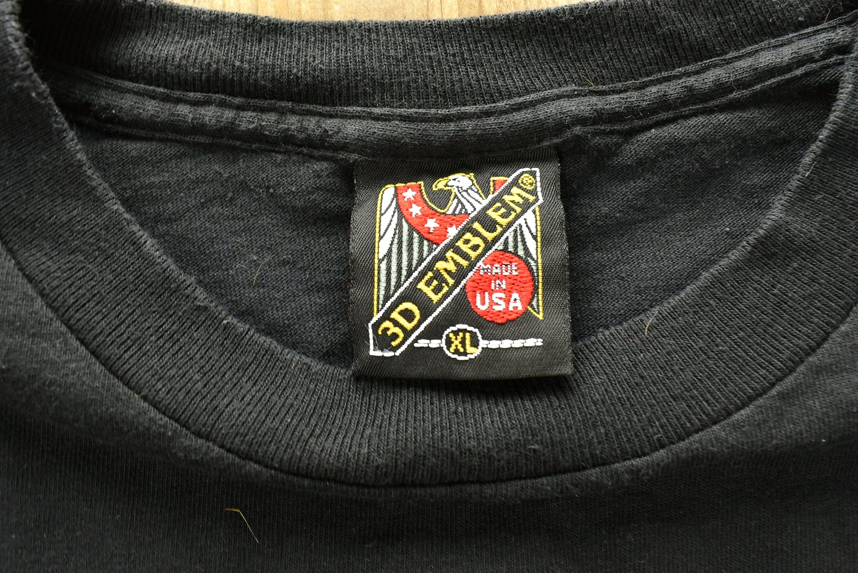 Vintage 1993 3D Emblem Hawaii Biker Loud Pipes T-Shirt - Image 6