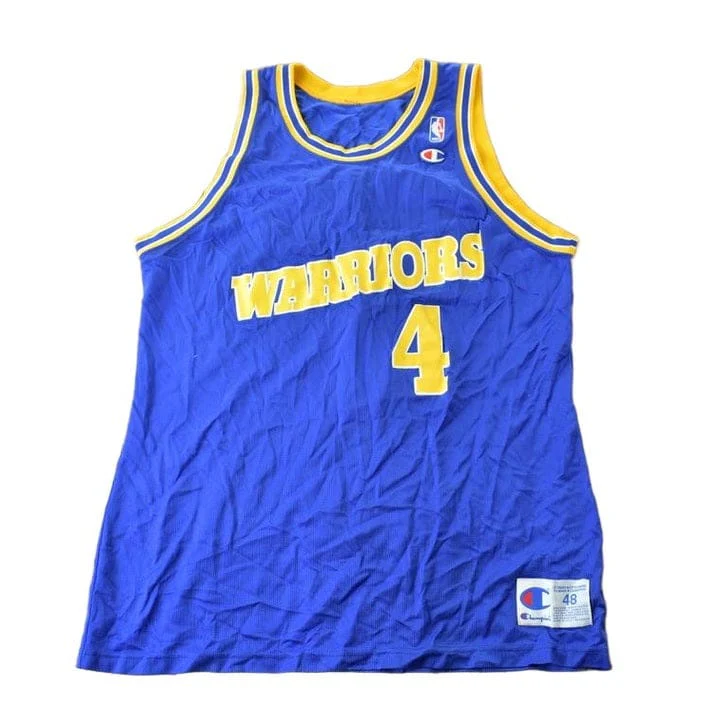 Vintage 1993 Chris Webber Golden State Warriors NBA Champion Jersey Men's Medium