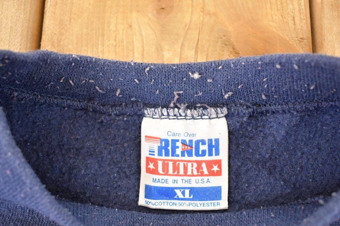 Vintage 1993 Dallas Cowboys Trench Ultra NFL Crewneck Sweatshirt Men's L - Image 6
