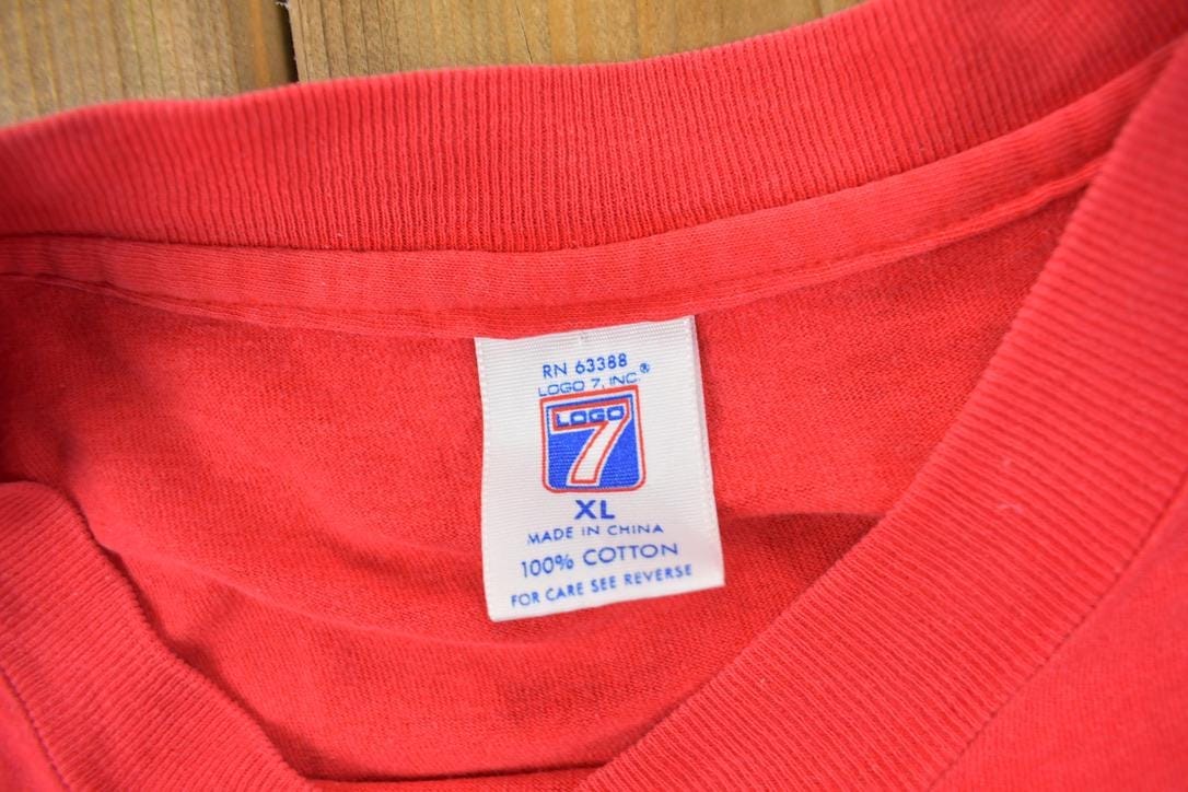 Vintage 1993 Florida Panthers NHL Graphic logo 7 T-Shirt Men's XL - Image 6