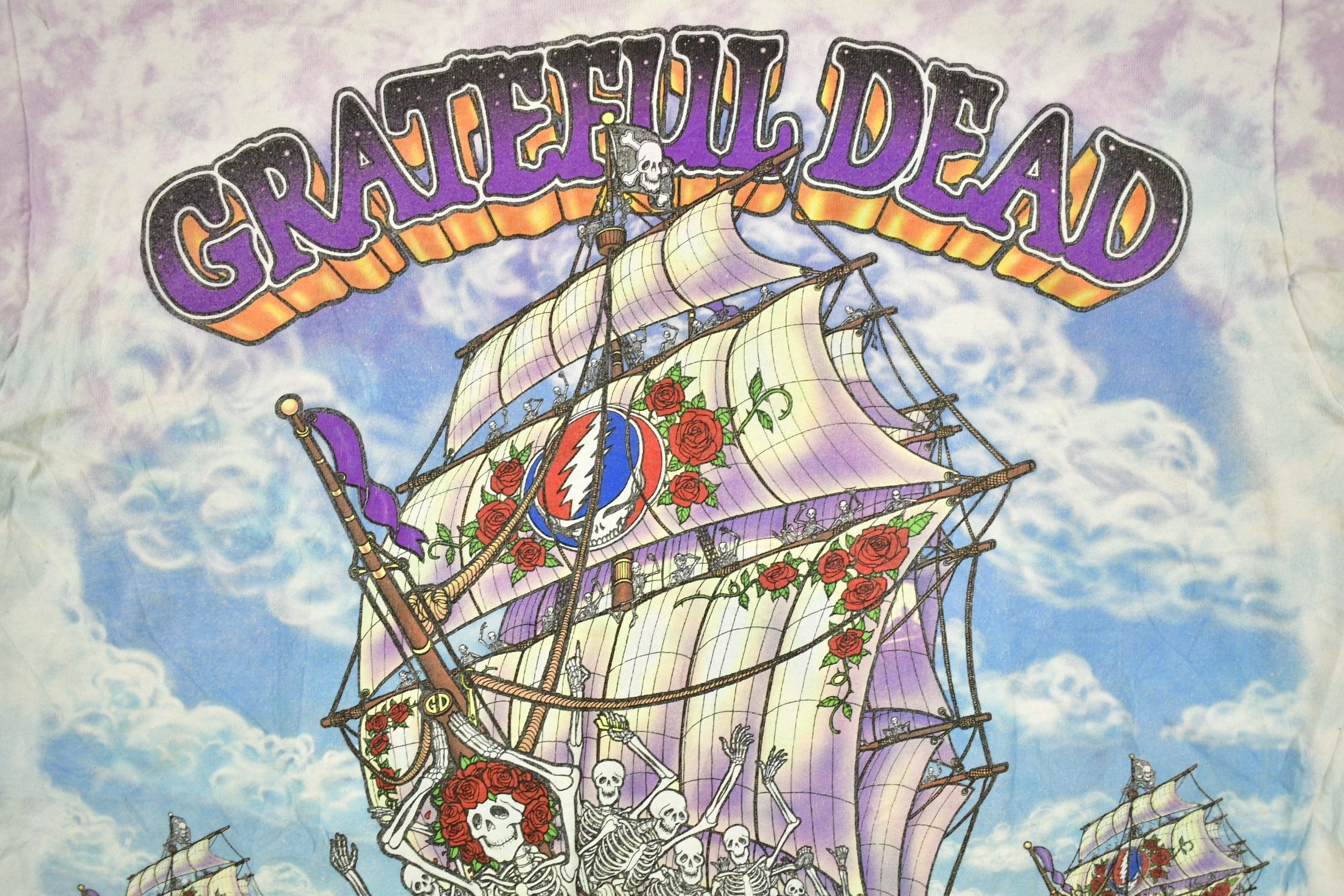 Vintage 1993 Grateful Dead Ship Of Fools All Over Print Pirate T-shirt Men's Large - Image 5