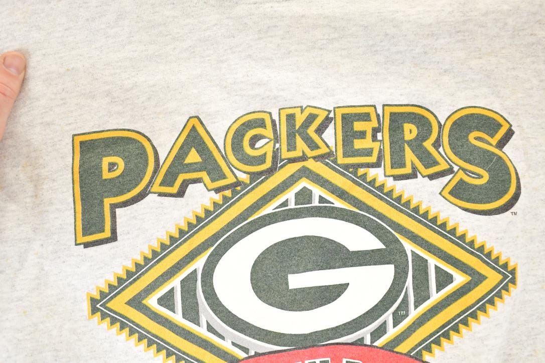 Vintage 1993 Green Bay Packers NFL Crewneck Sweatshirt Men's L - Image 3