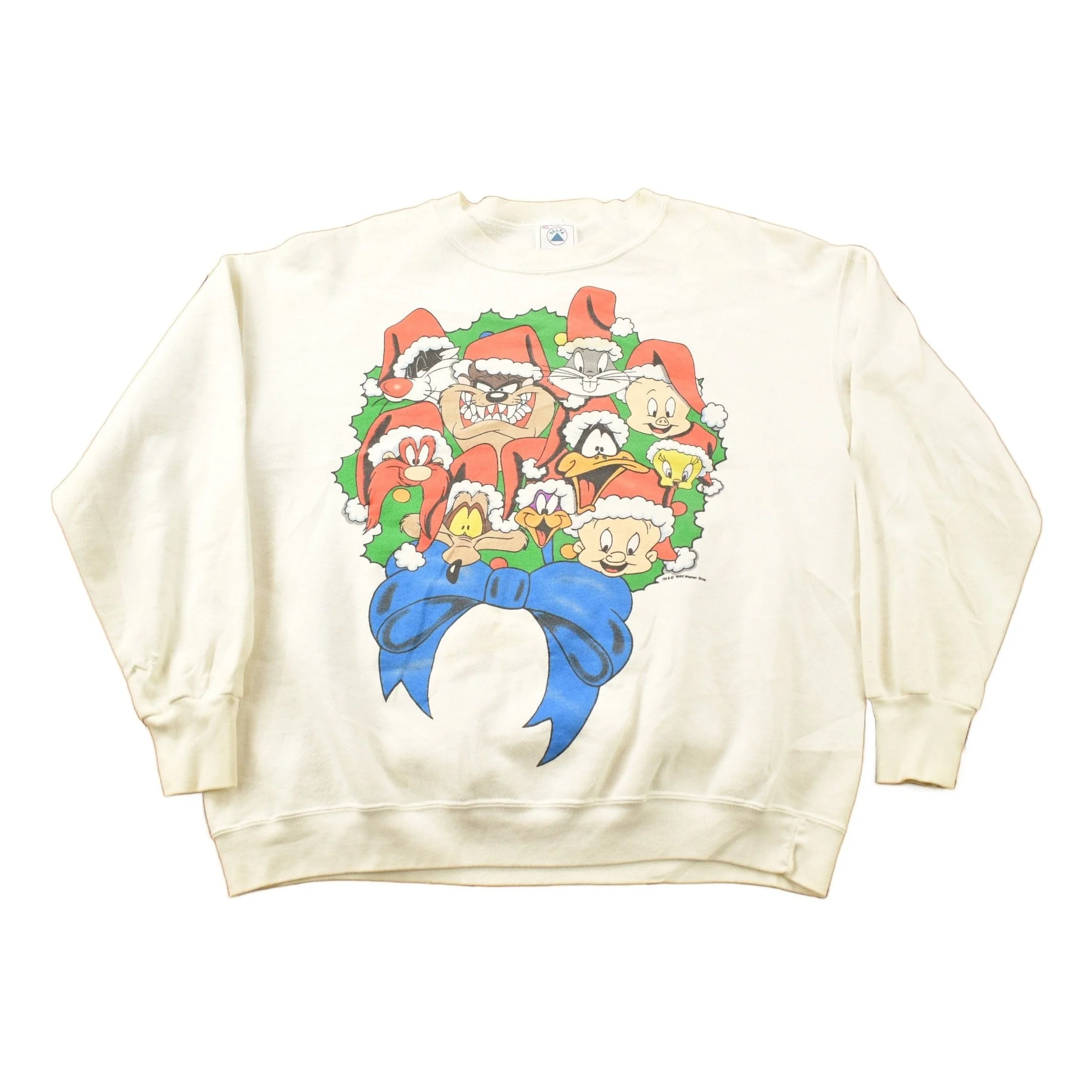 Vintage 1993 Looney Tunes Christmas Theme Crewneck Men's XL