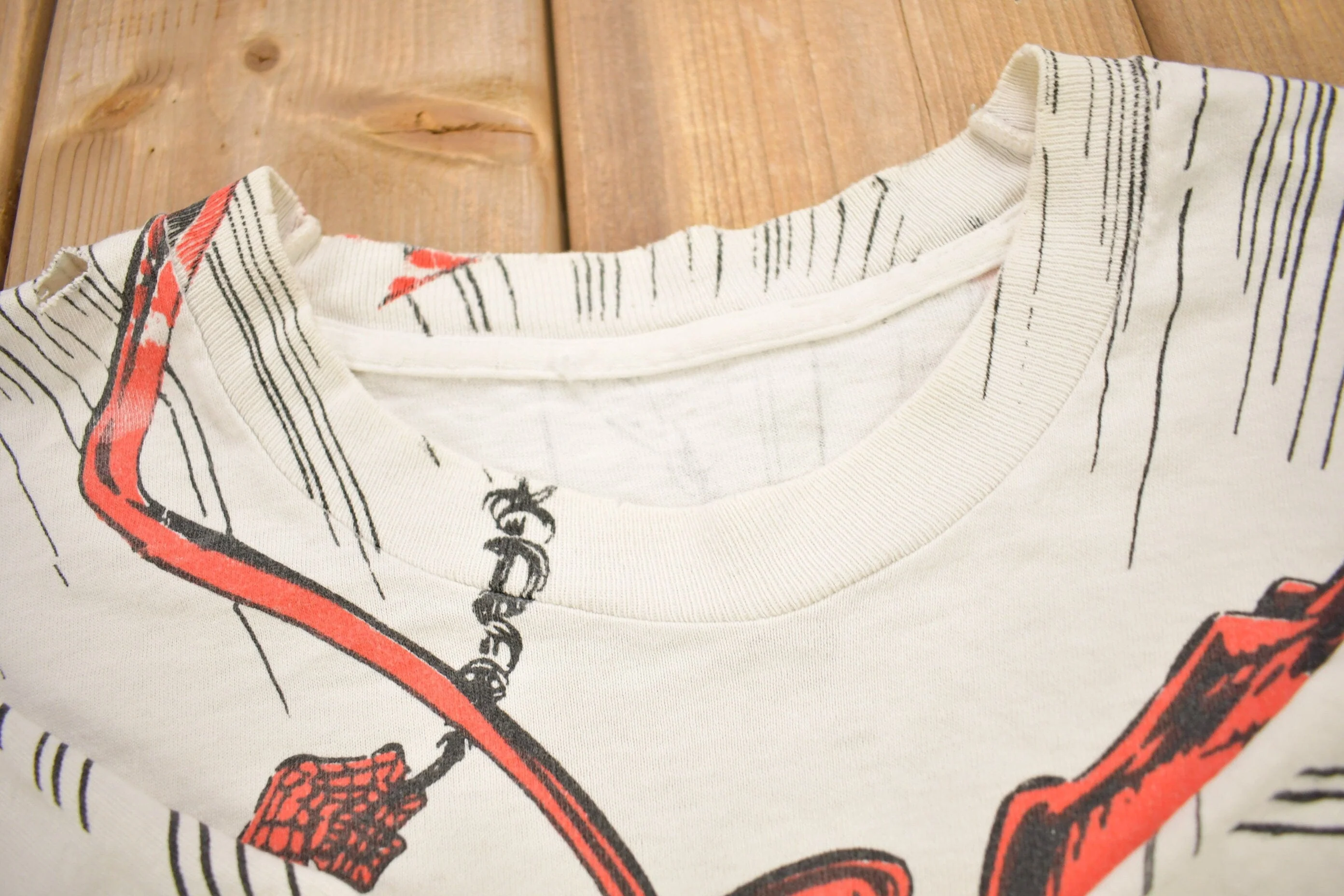 Vintage 1993 Spiderman Vs Venom Vs Carnage MARVEL Comics Mega Print T-Shirt - Image 9