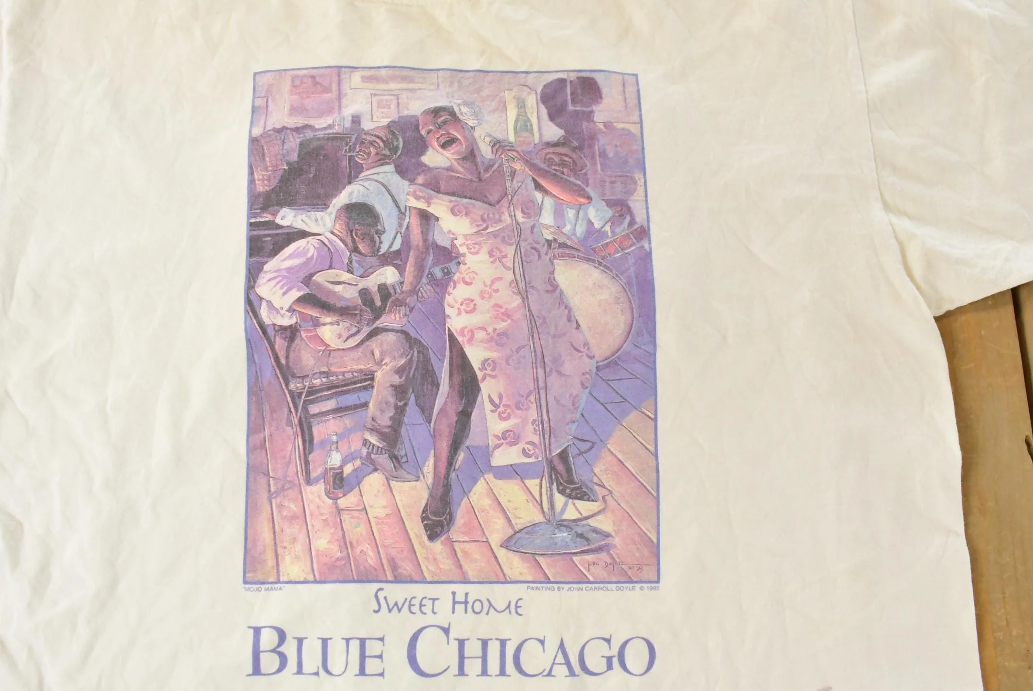 Vintage 1993 Sweet Home Blue Chicago T-Shirt Men's XL - Image 3