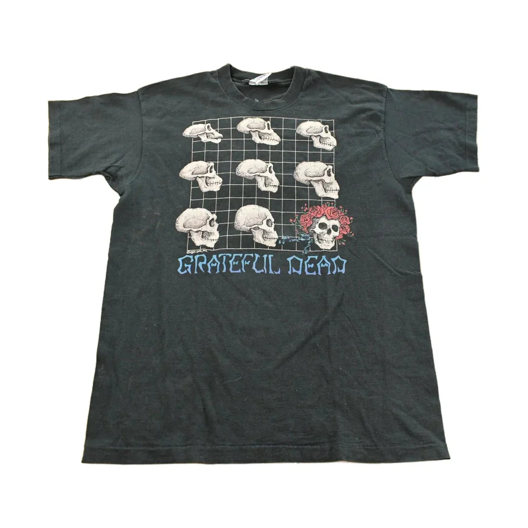 Vintage 1993 The Grateful Dead Evolution Long Strange Trip Liquid Blue Graphic T-Shirt Men's XL