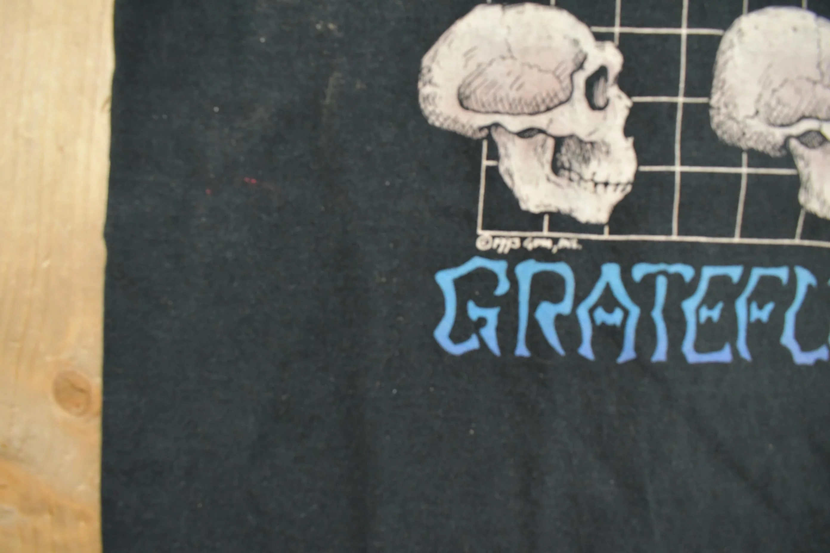 Vintage 1993 The Grateful Dead Evolution Long Strange Trip Liquid Blue Graphic T-Shirt Men's XL - Image 4