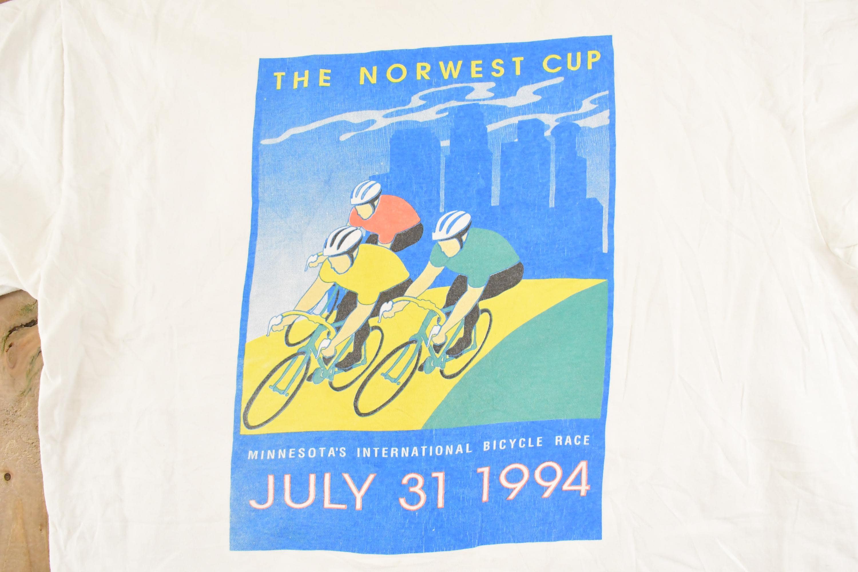 Vintage 1994 Northwest Cup Cycling Souvenir Travel T-Shirt Men's L - Image 3