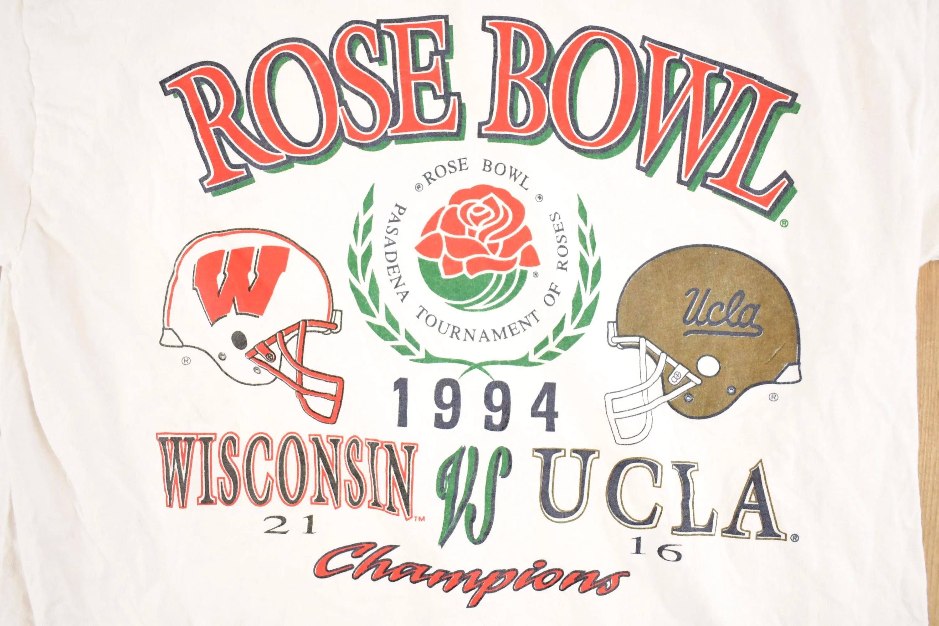 Vintage 1994 Rose Bowl Football Collegiate T-Shirt Men's M - Image 3