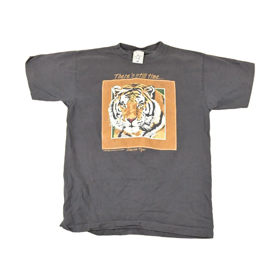 Vintage 1994 Siberian Tiger Endangered Species Souvenir Travel T-Shirt Men's M