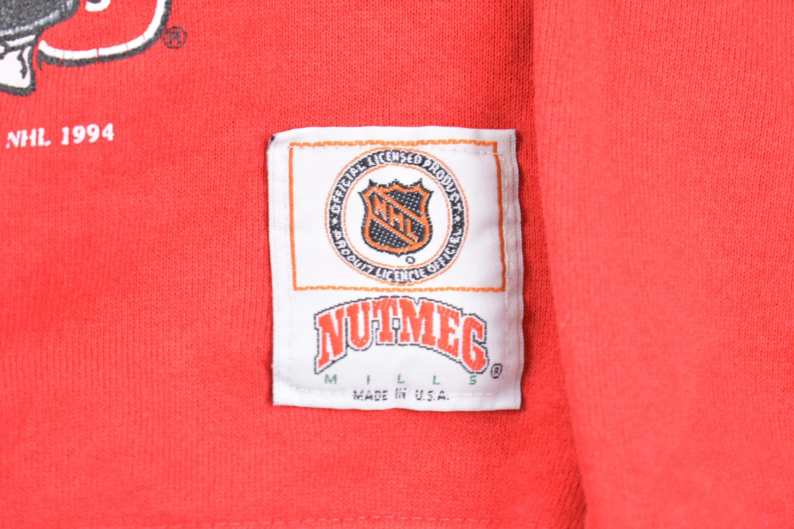 Vintage 1994s Chicago Blackhawks NHL Crewneck Sweatshirt Men's Small - Image 3