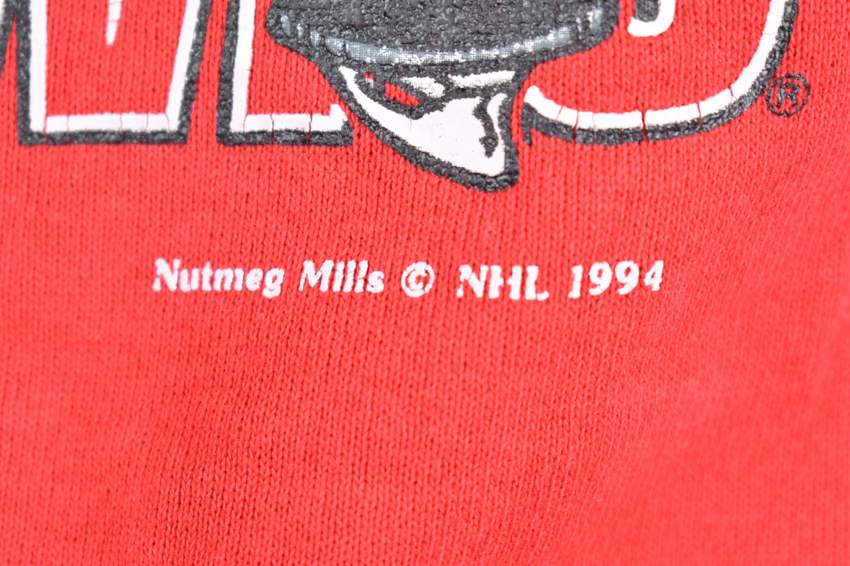 Vintage 1994s Chicago Blackhawks NHL Crewneck Sweatshirt Men's Small - Image 5