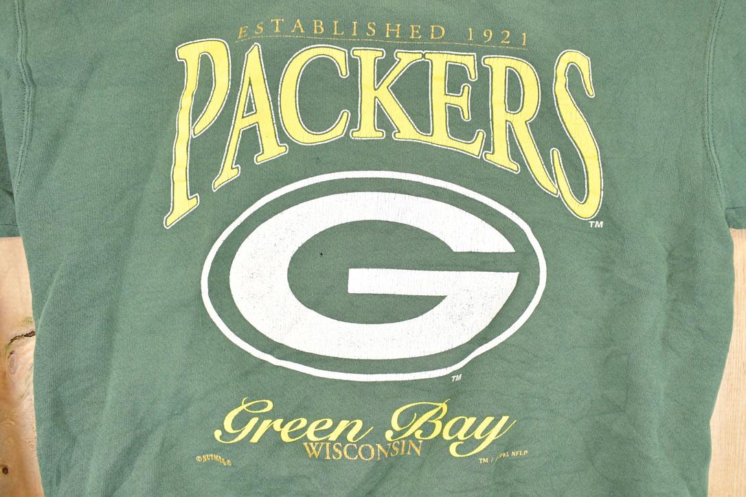 Vintage 1995 Green Bay Packers Crewneck Sweatshirt Women's L - Image 3