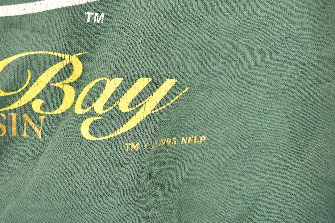 Vintage 1995 Green Bay Packers Crewneck Sweatshirt Women's L - Image 4
