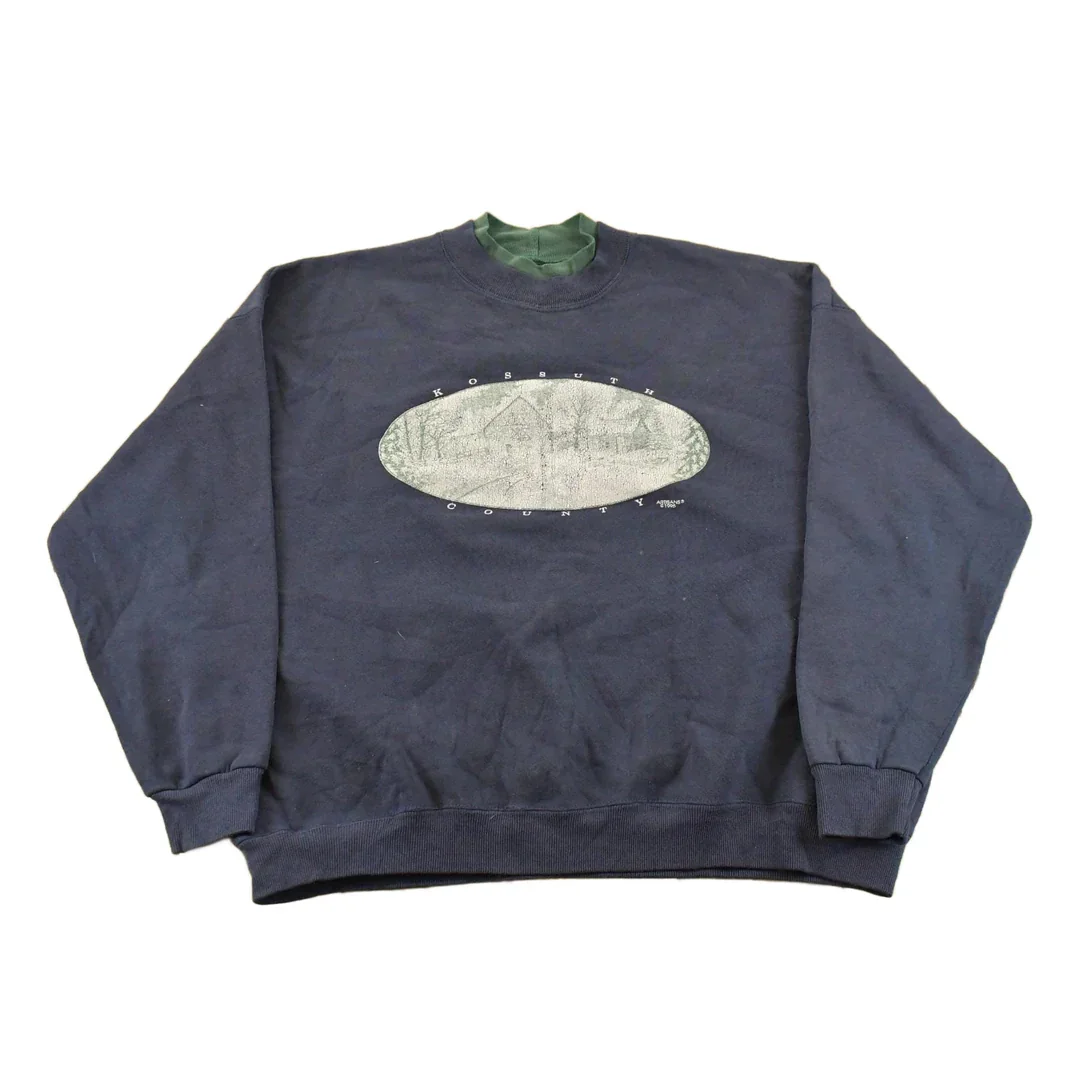Vintage 1995 Kossuth County Souvenir Crewneck Sweatshirt Men's 2XL