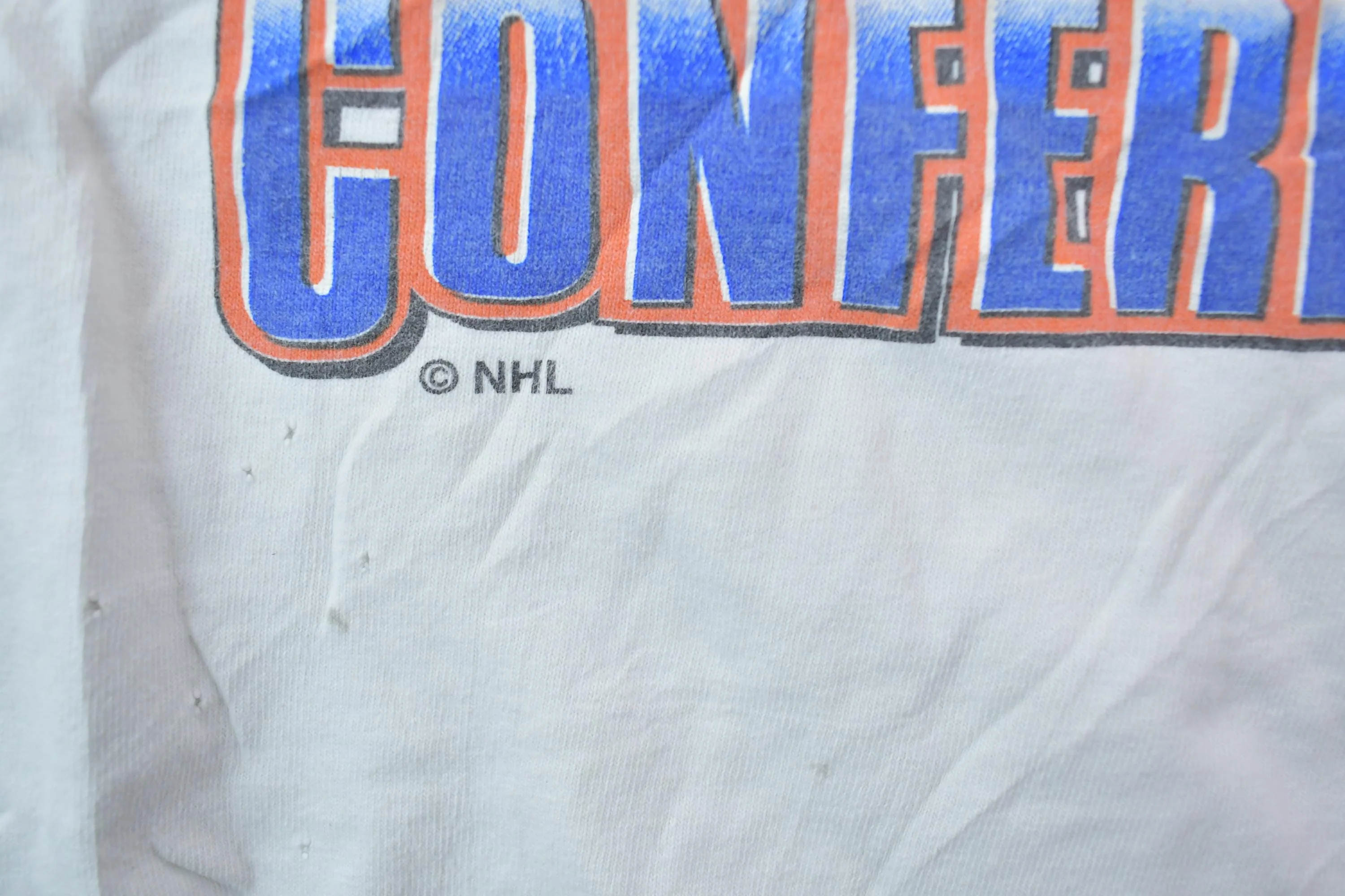 Vintage 1995 NHL Playoffs Eastern Conference Graphic T-Shirt Men's XL - Image 7