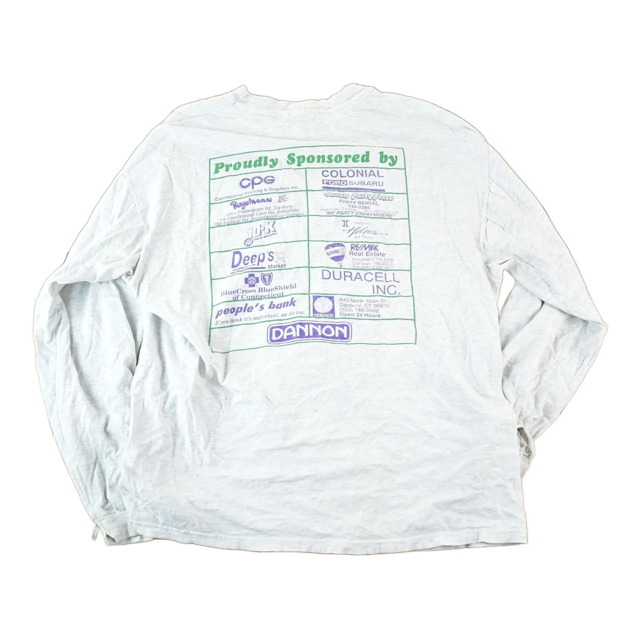 Vintage 1995 The News Times Running Crewneck Sweatshirt Mens L - Image 2