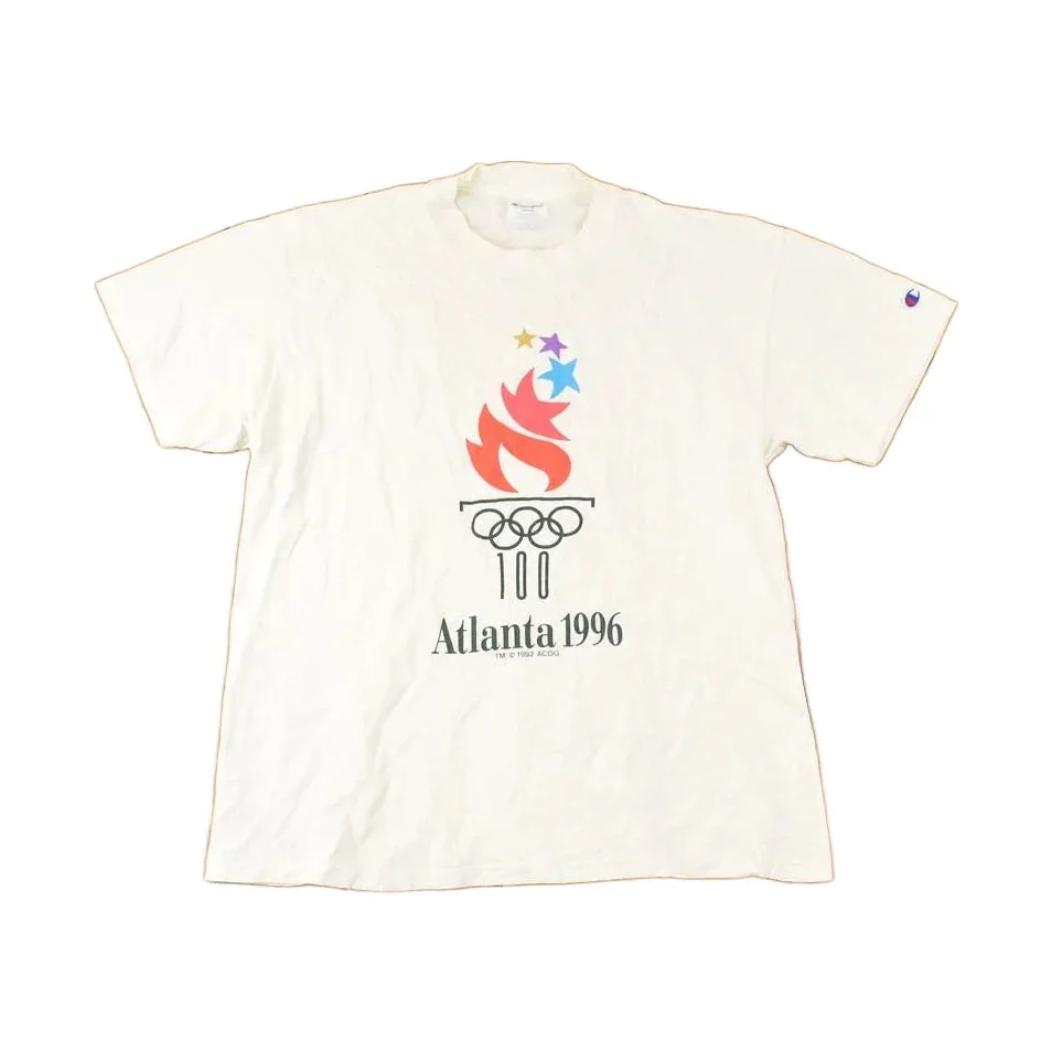 Vintage 1996 Champion Atlanta Olympics Collegiate T-Shirt Men's M