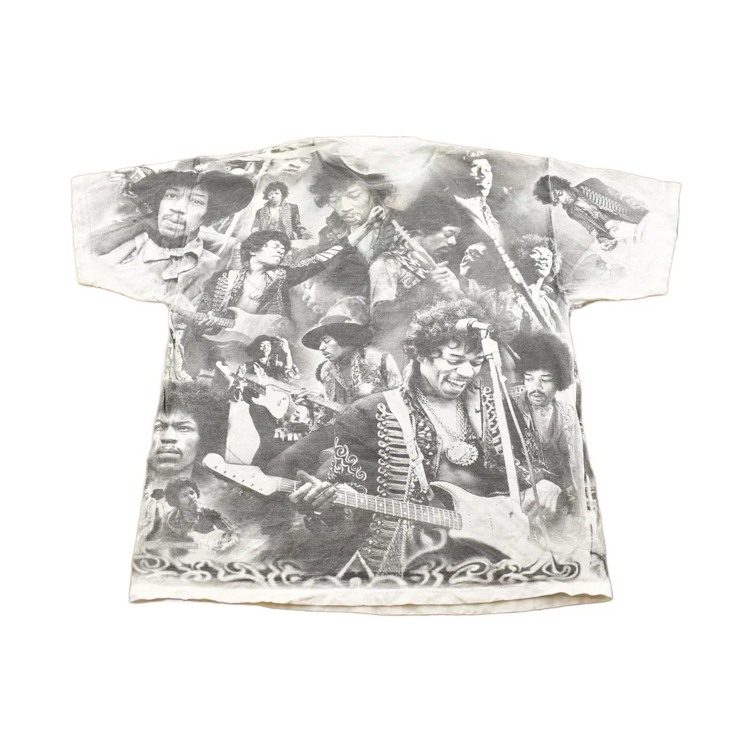 Vintage 1996 Jimi Hendrix All Over Print Band T-shirt - Image 2