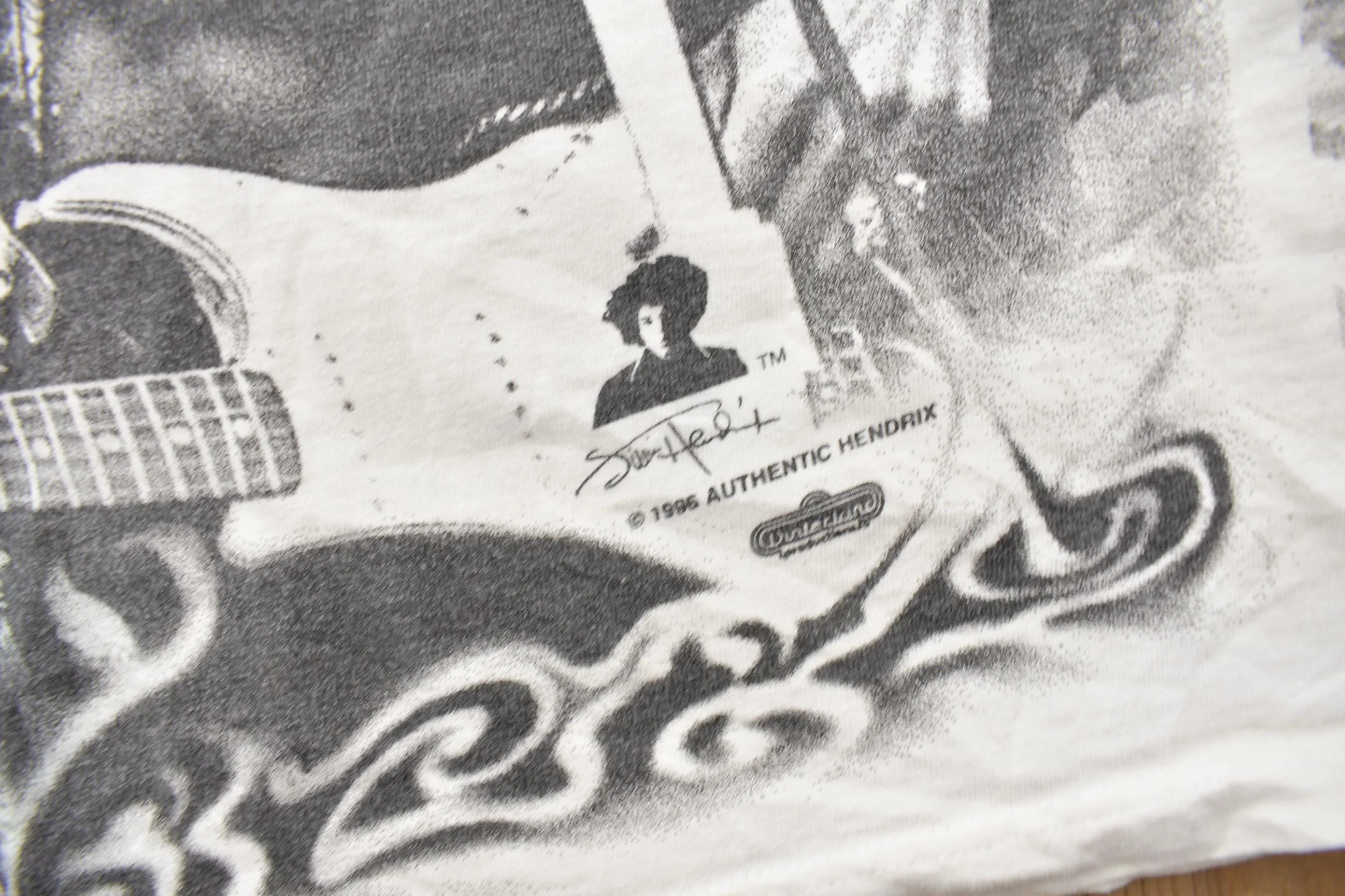 Vintage 1996 Jimi Hendrix All Over Print Band T-shirt - Image 6