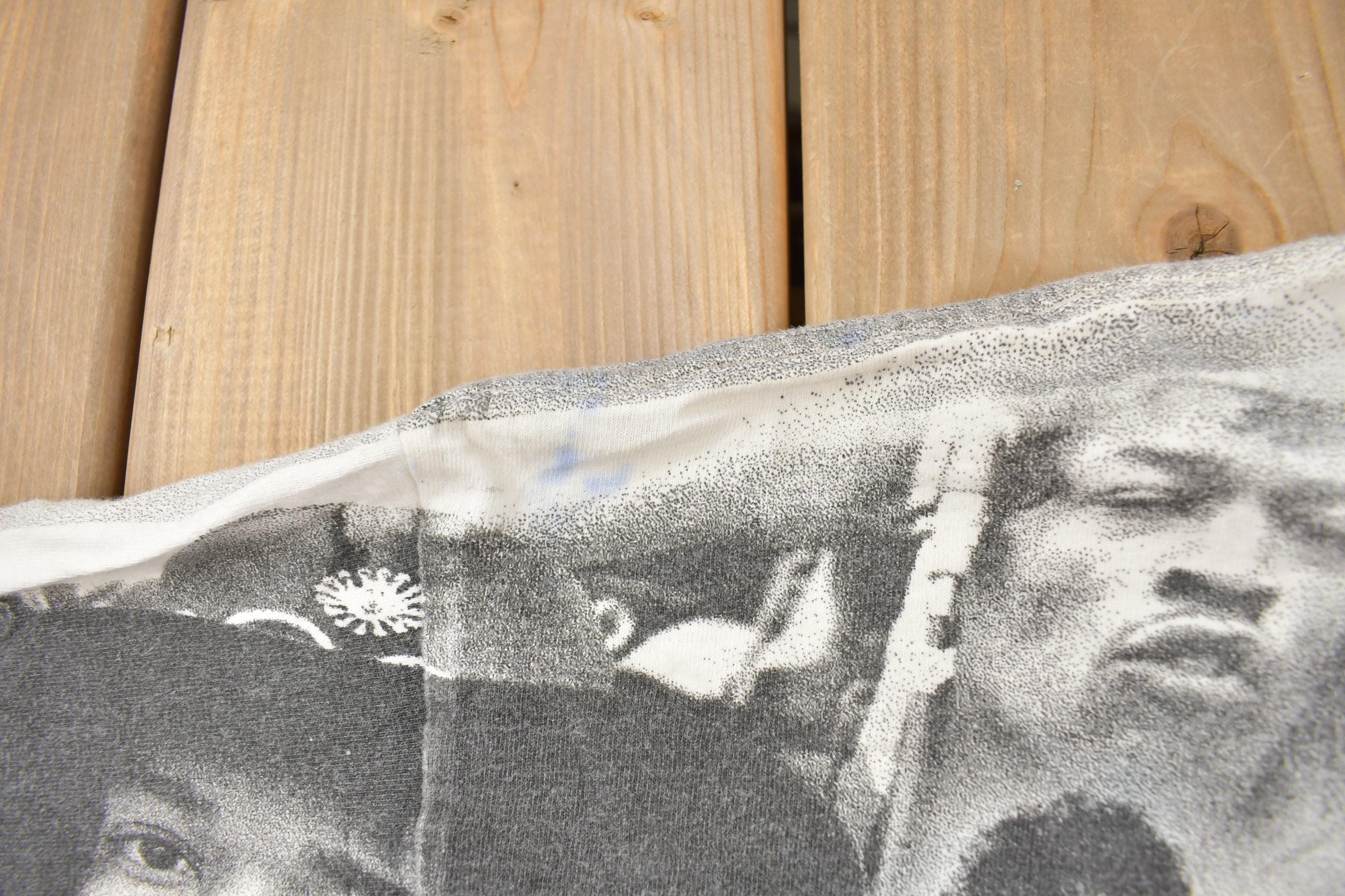 Vintage 1996 Jimi Hendrix All Over Print Band T-shirt - Image 9